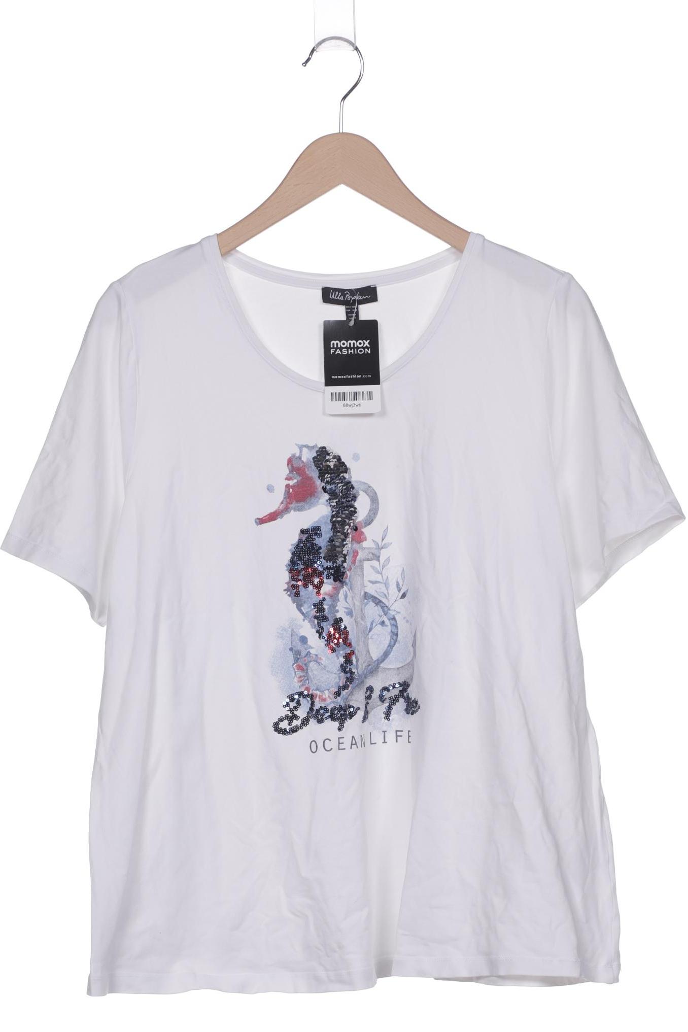 

Ulla Popken Damen T-Shirt, weiß, Gr. 46