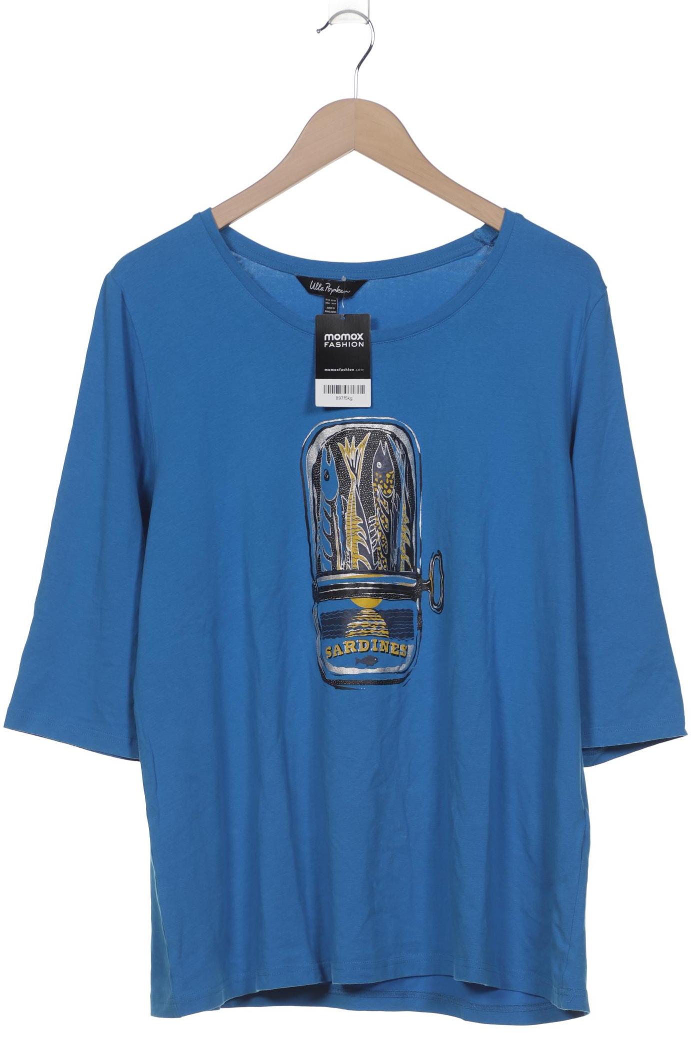 

Ulla Popken Damen Langarmshirt, blau, Gr. 46
