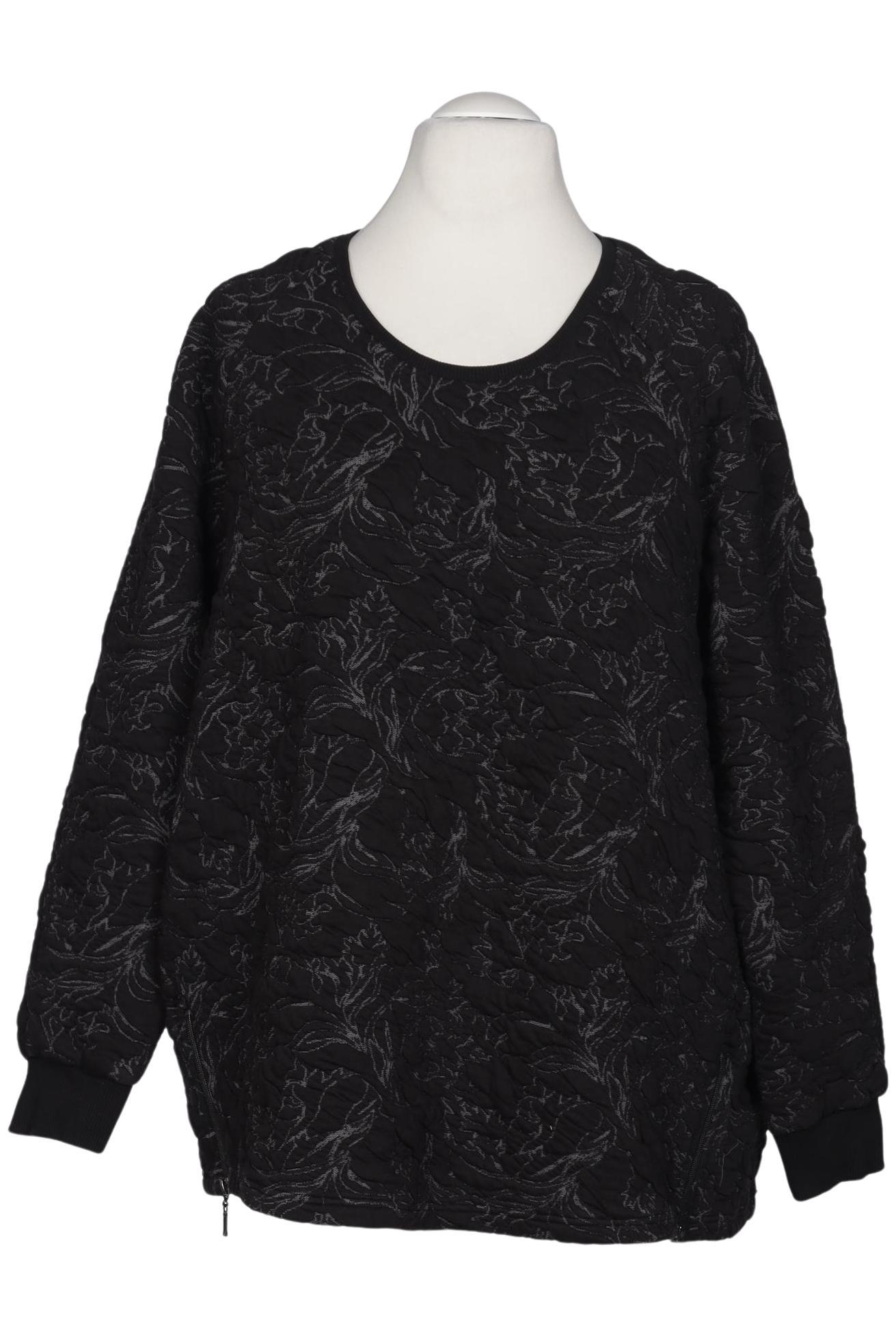 

Ulla Popken Damen Sweatshirt, schwarz, Gr. 54