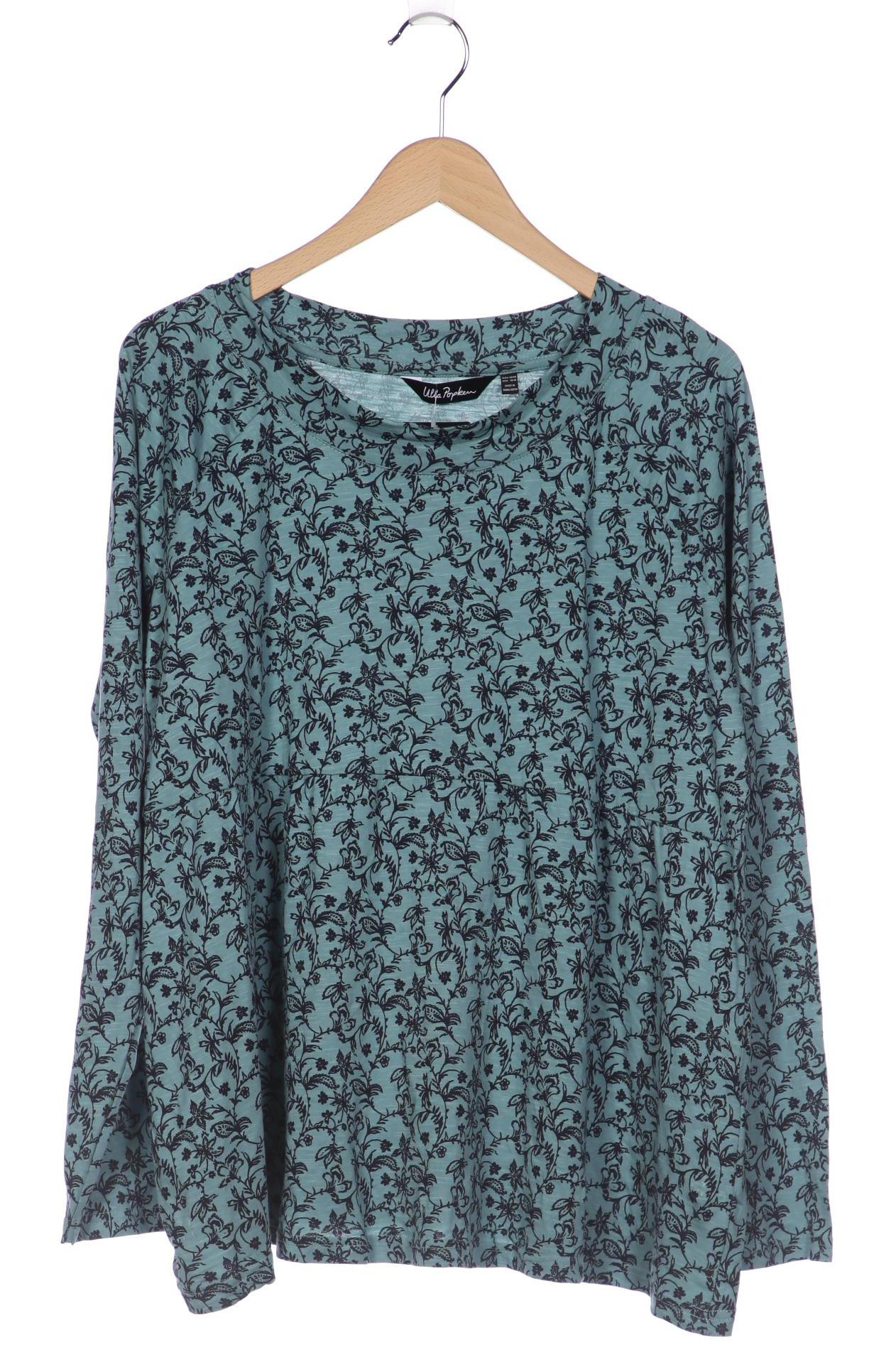 

Ulla Popken Damen Langarmshirt, türkis, Gr. 46