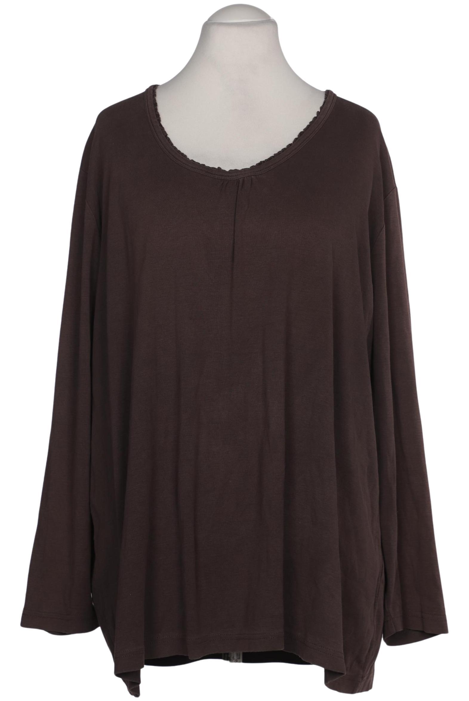 

Ulla Popken Damen Langarmshirt, braun, Gr. 54