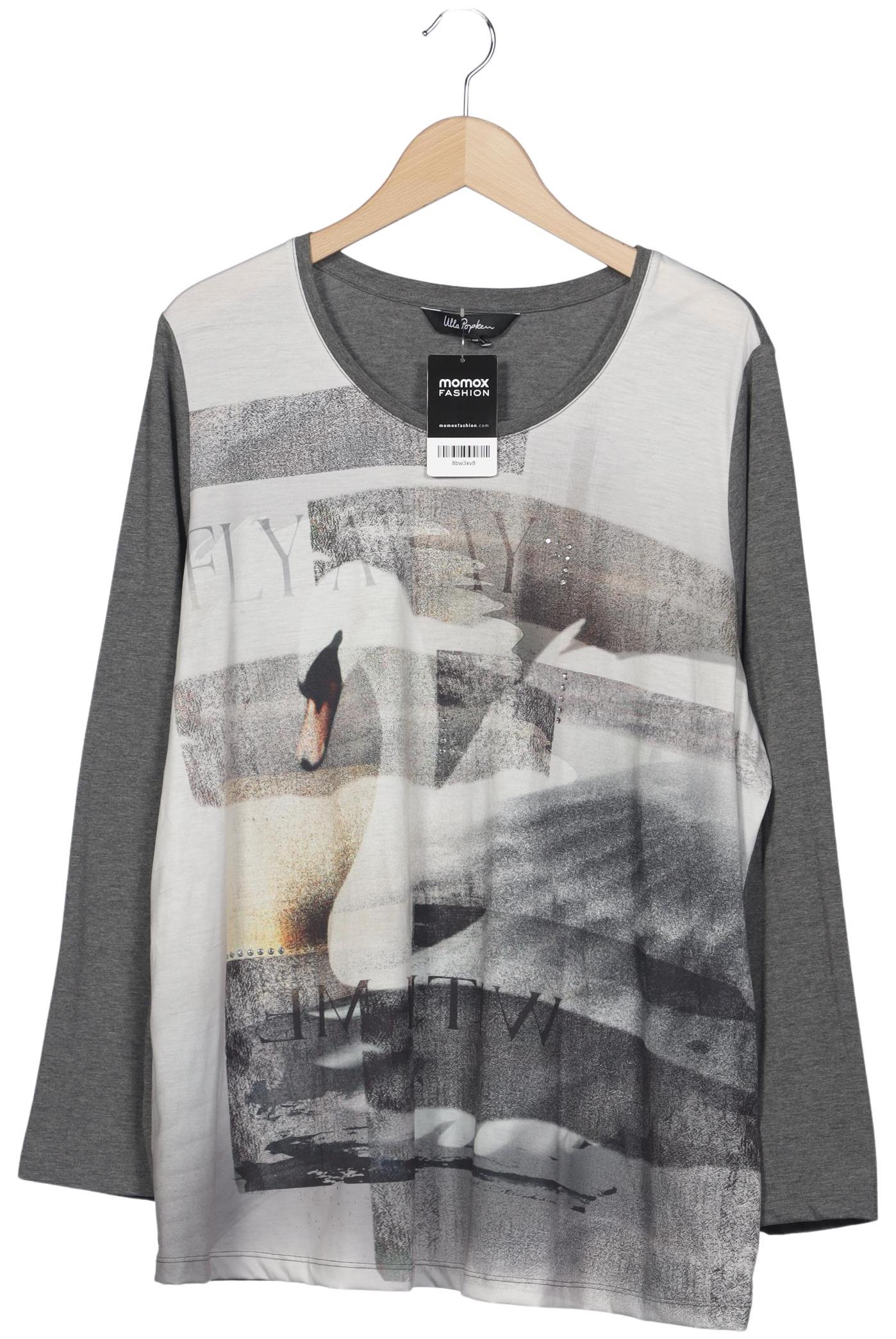 

Ulla Popken Damen Langarmshirt, grau, Gr. 46
