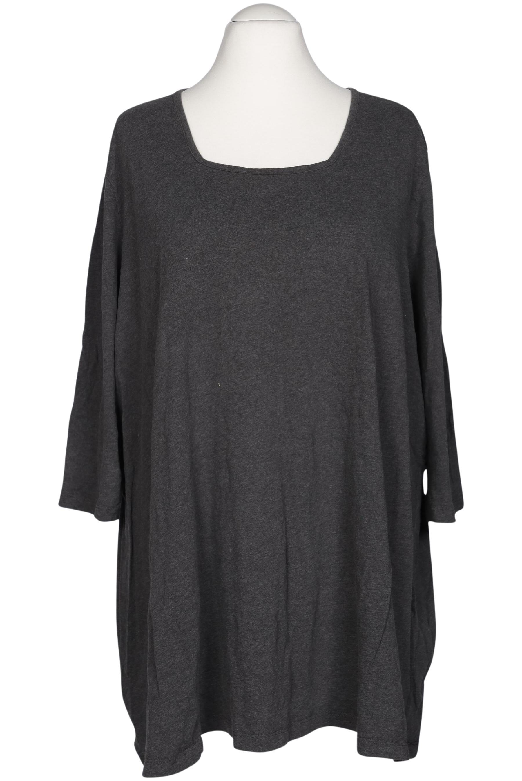 

Ulla Popken Damen Langarmshirt, grau, Gr. 58