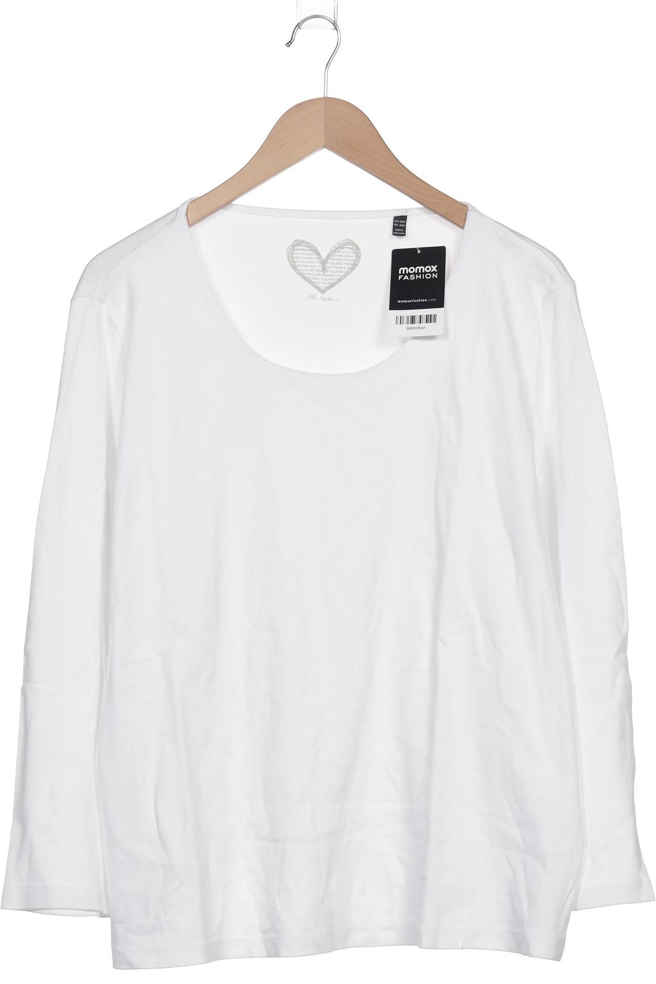 

Ulla Popken Damen Langarmshirt, weiß, Gr. 50