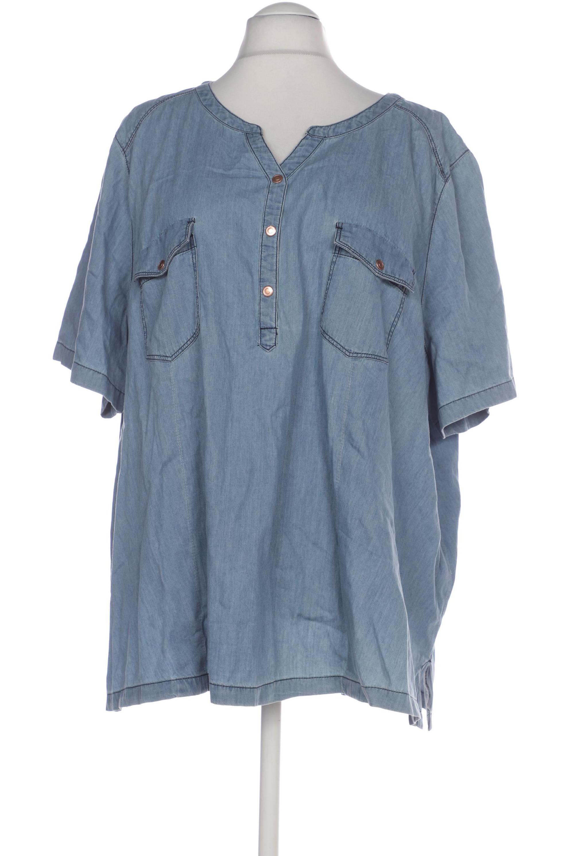 

Ulla Popken Damen Bluse, blau, Gr. 52
