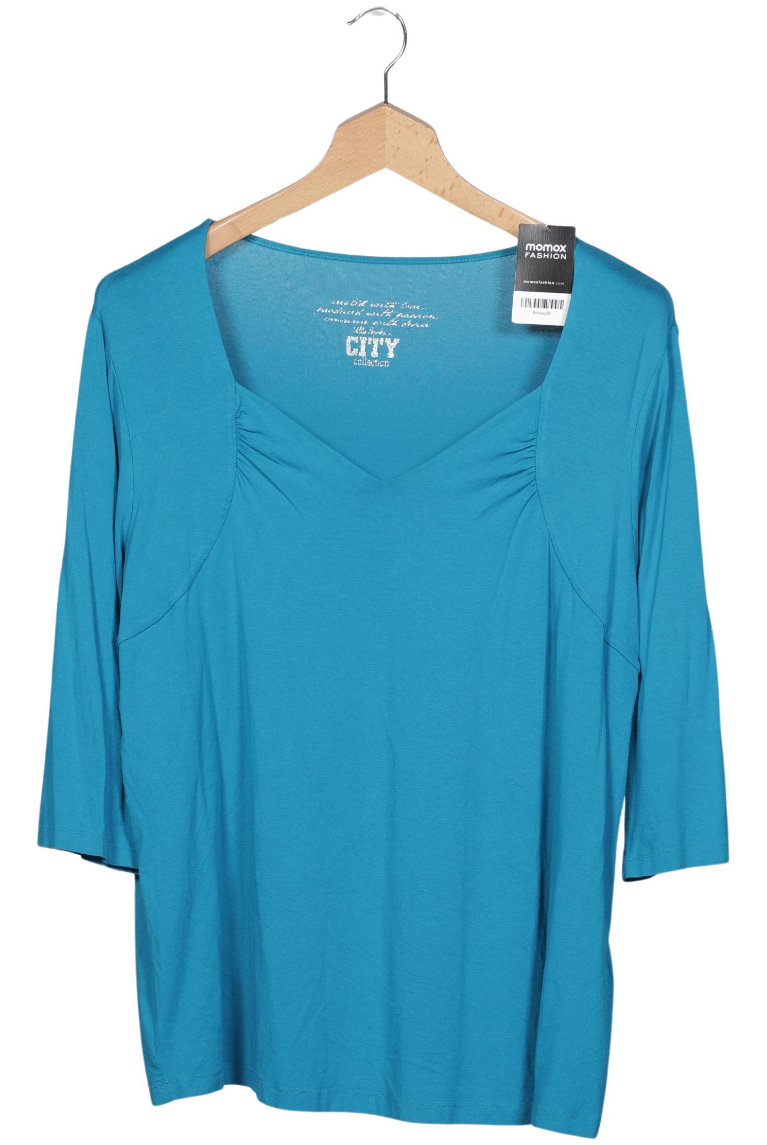 

Ulla Popken Damen Langarmshirt, blau, Gr. 50