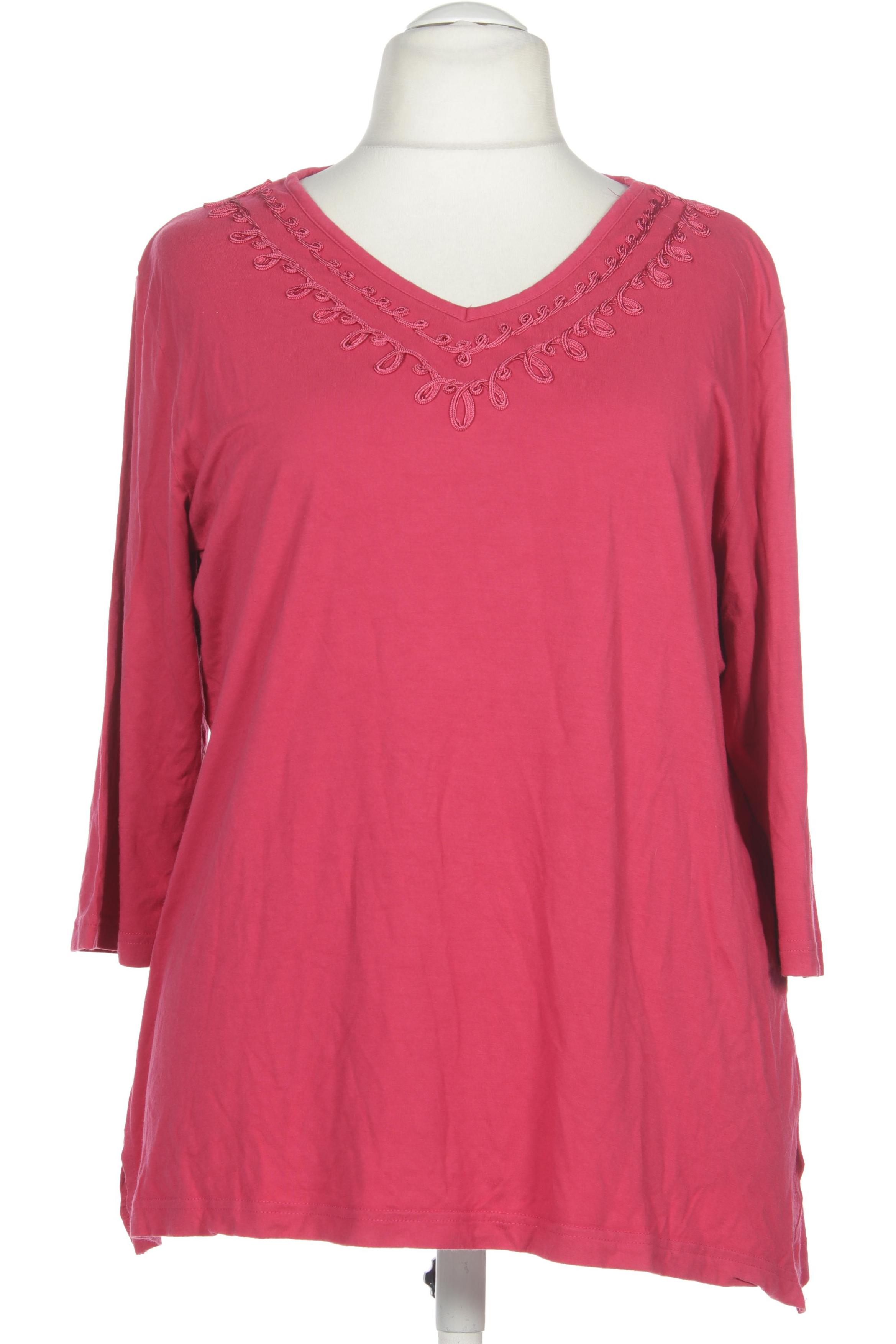 

Ulla Popken Damen Langarmshirt, pink, Gr. 46