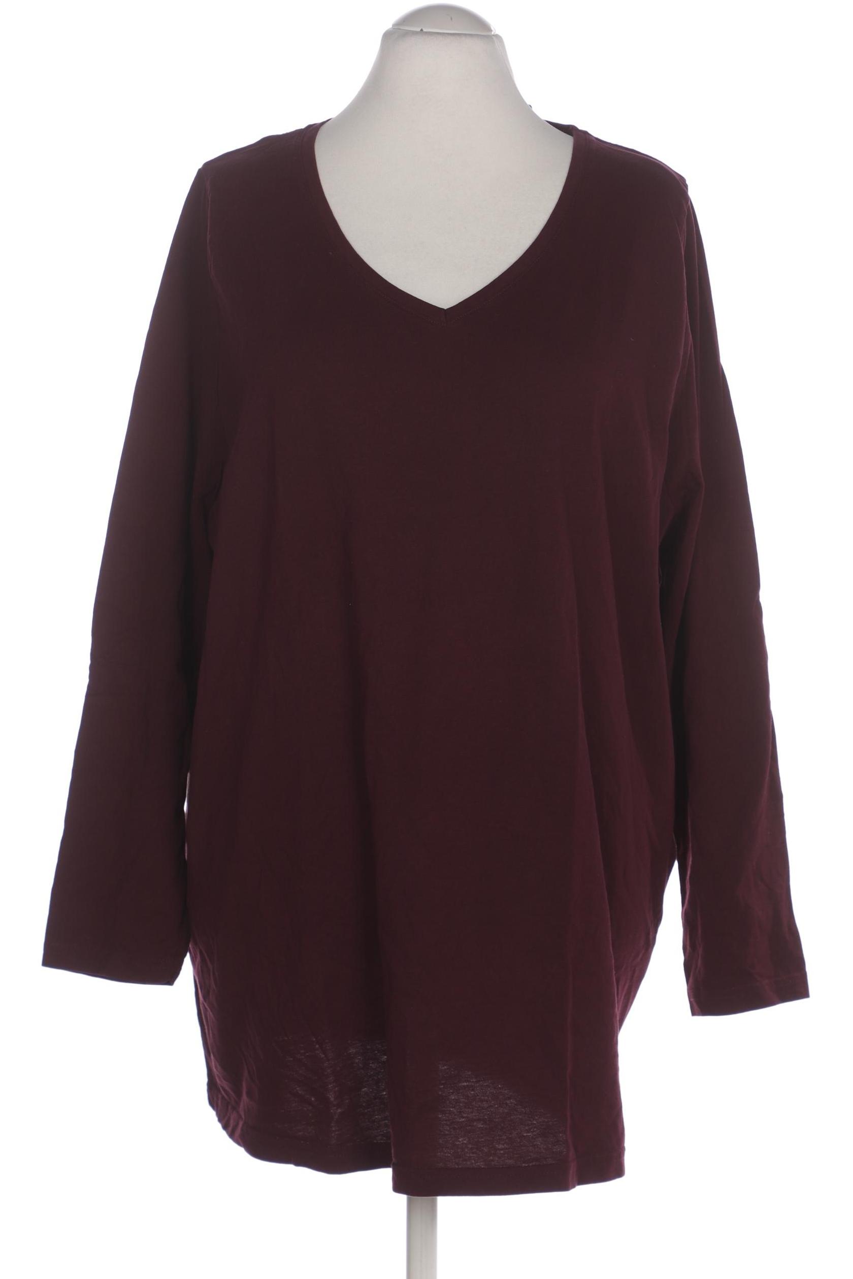 

Ulla Popken Damen Langarmshirt, bordeaux, Gr. 54