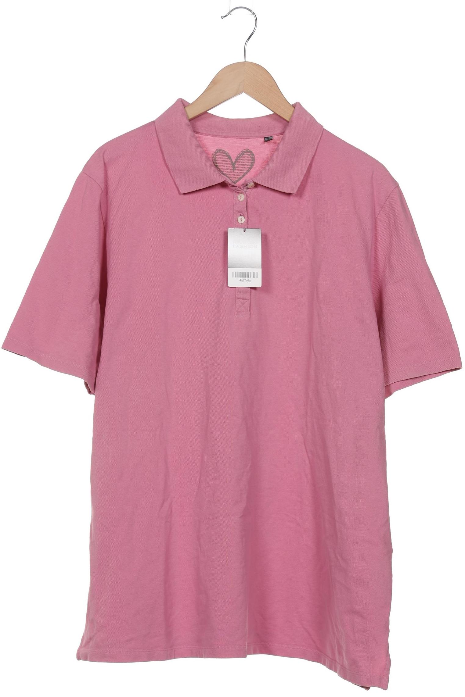 

Ulla Popken Damen Poloshirt, pink, Gr. 50