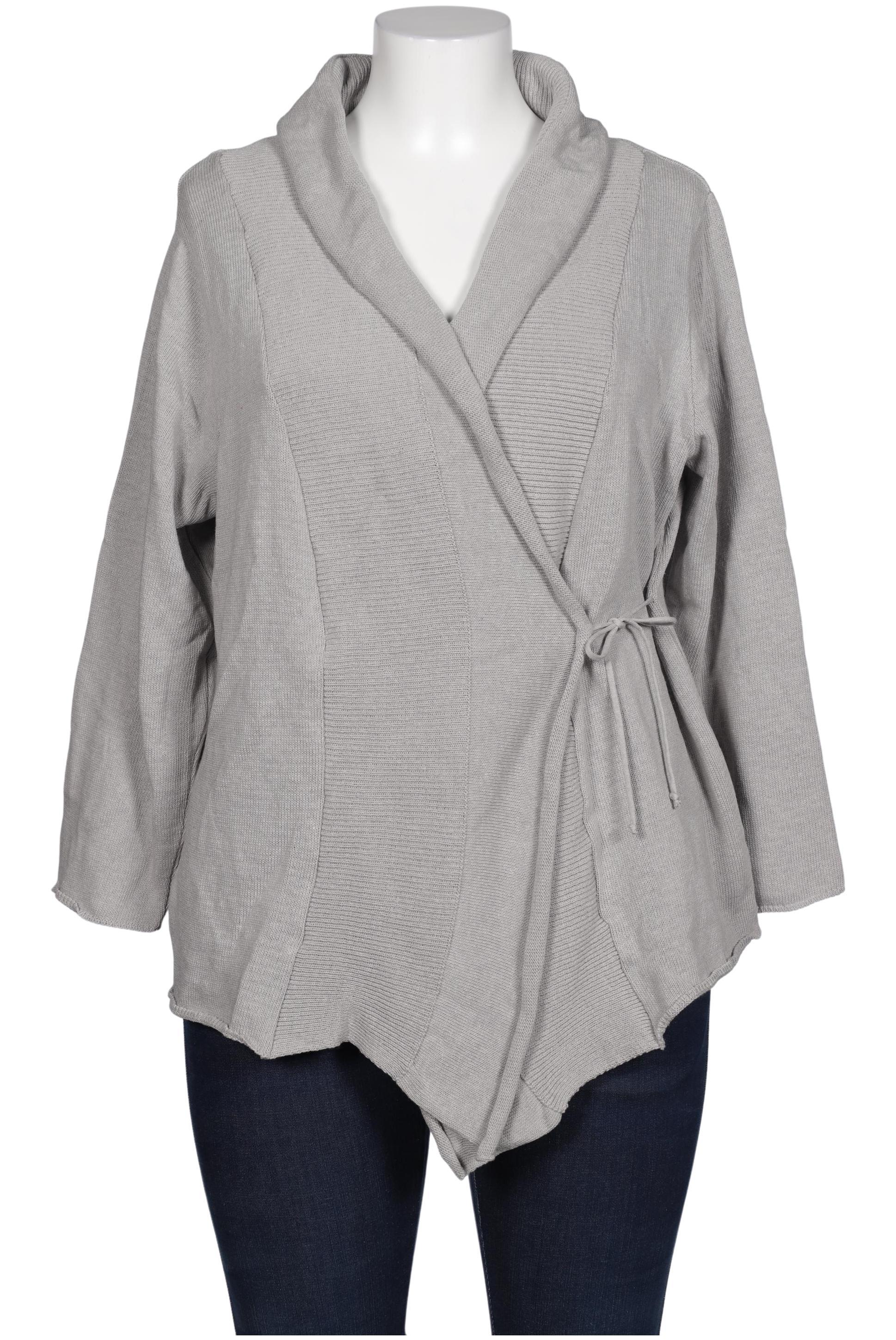 

Ulla Popken Damen Strickjacke, grau, Gr. 46