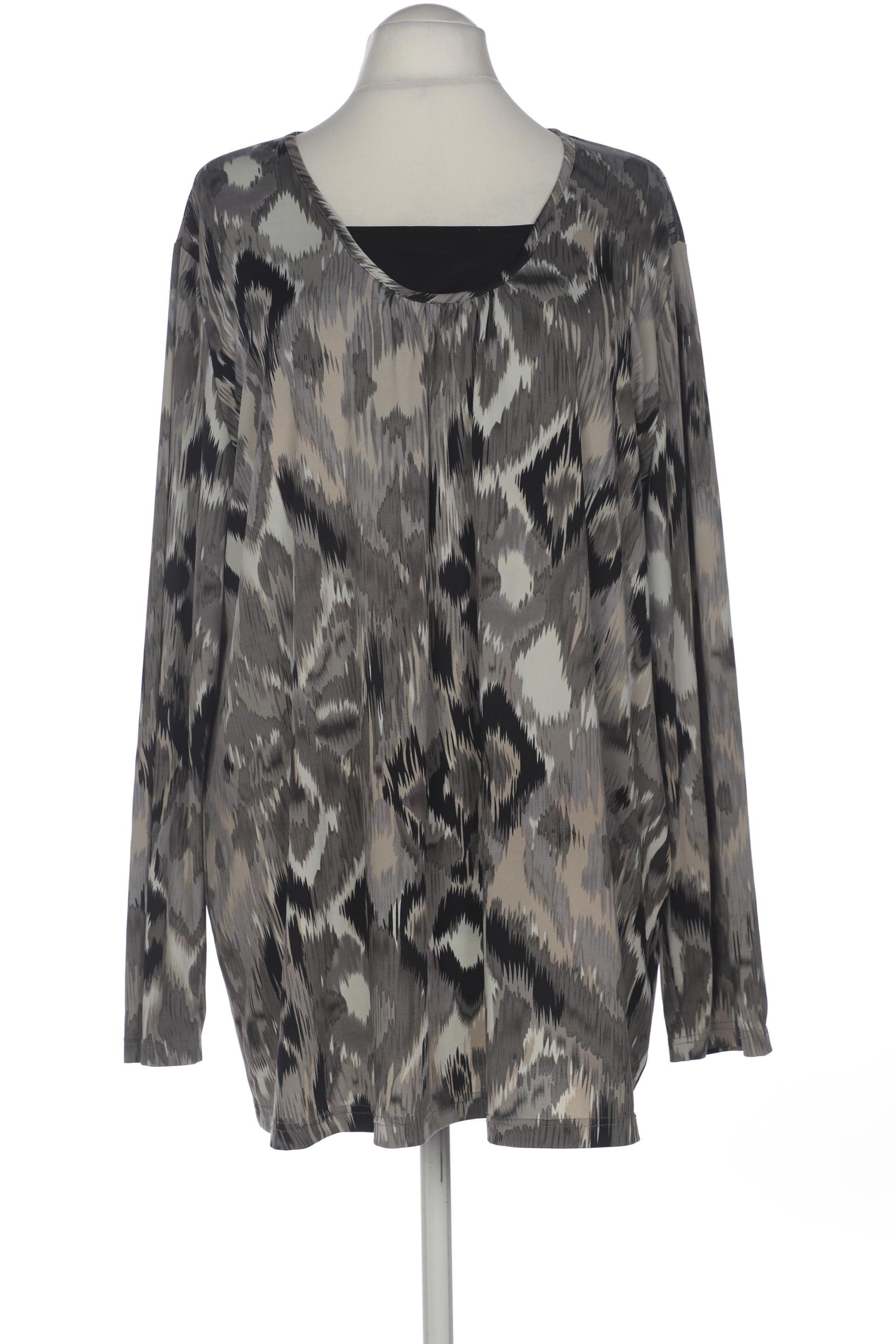 

Ulla Popken Damen Langarmshirt, grau, Gr. 54