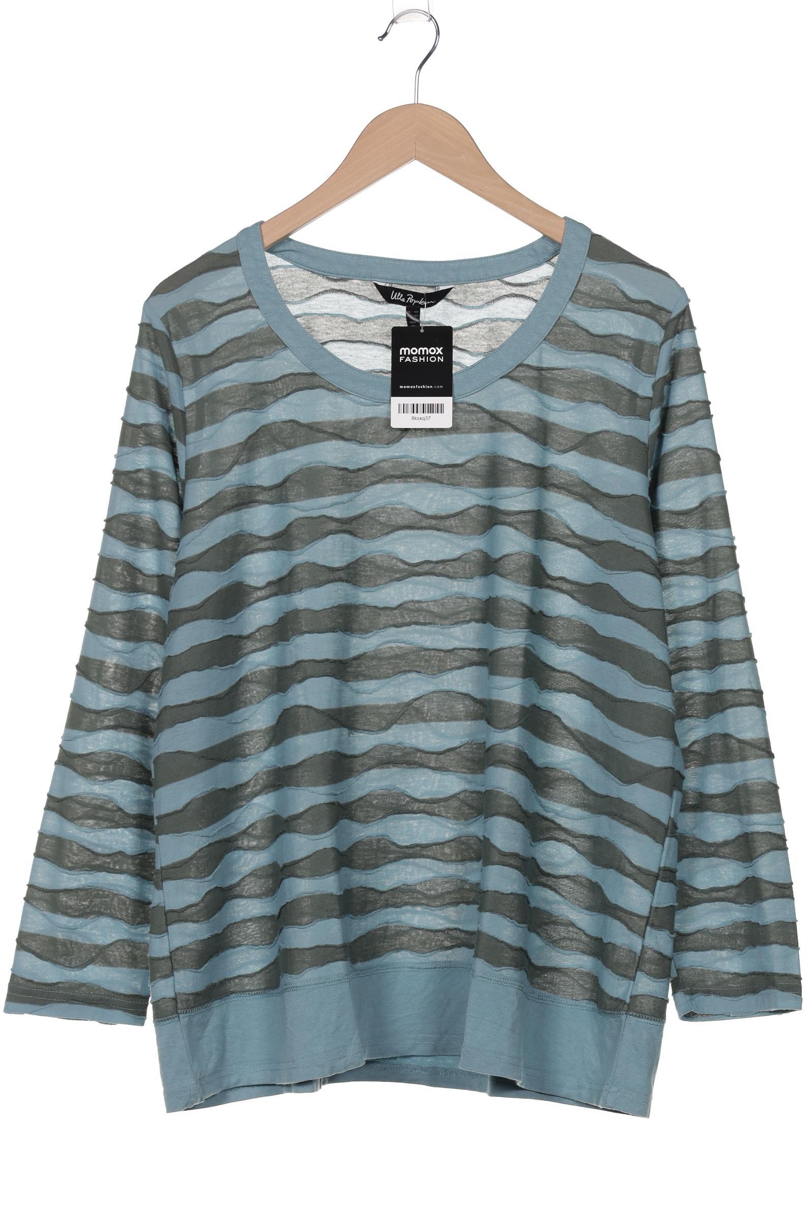 

Ulla Popken Damen Langarmshirt, türkis, Gr. 46