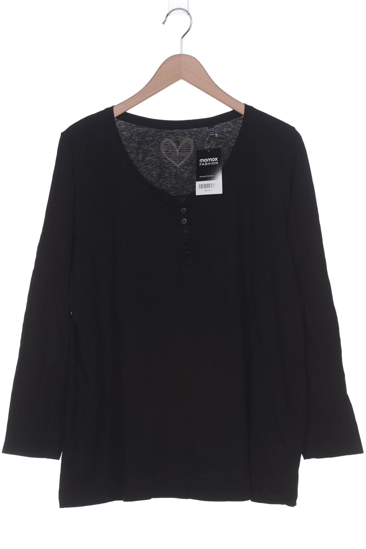 

Ulla Popken Damen Langarmshirt, schwarz, Gr. 46