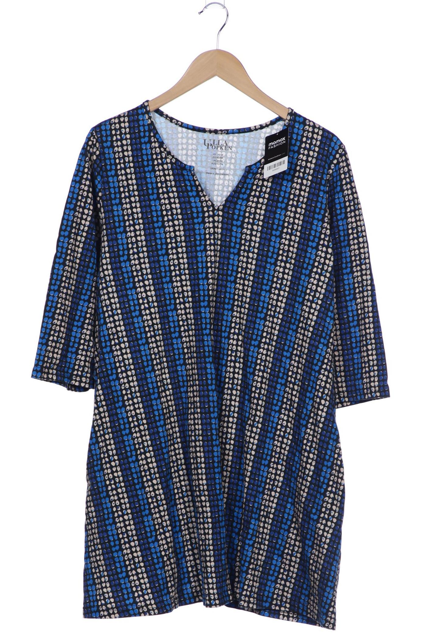 

Ulla Popken Damen Langarmshirt, blau, Gr. 46