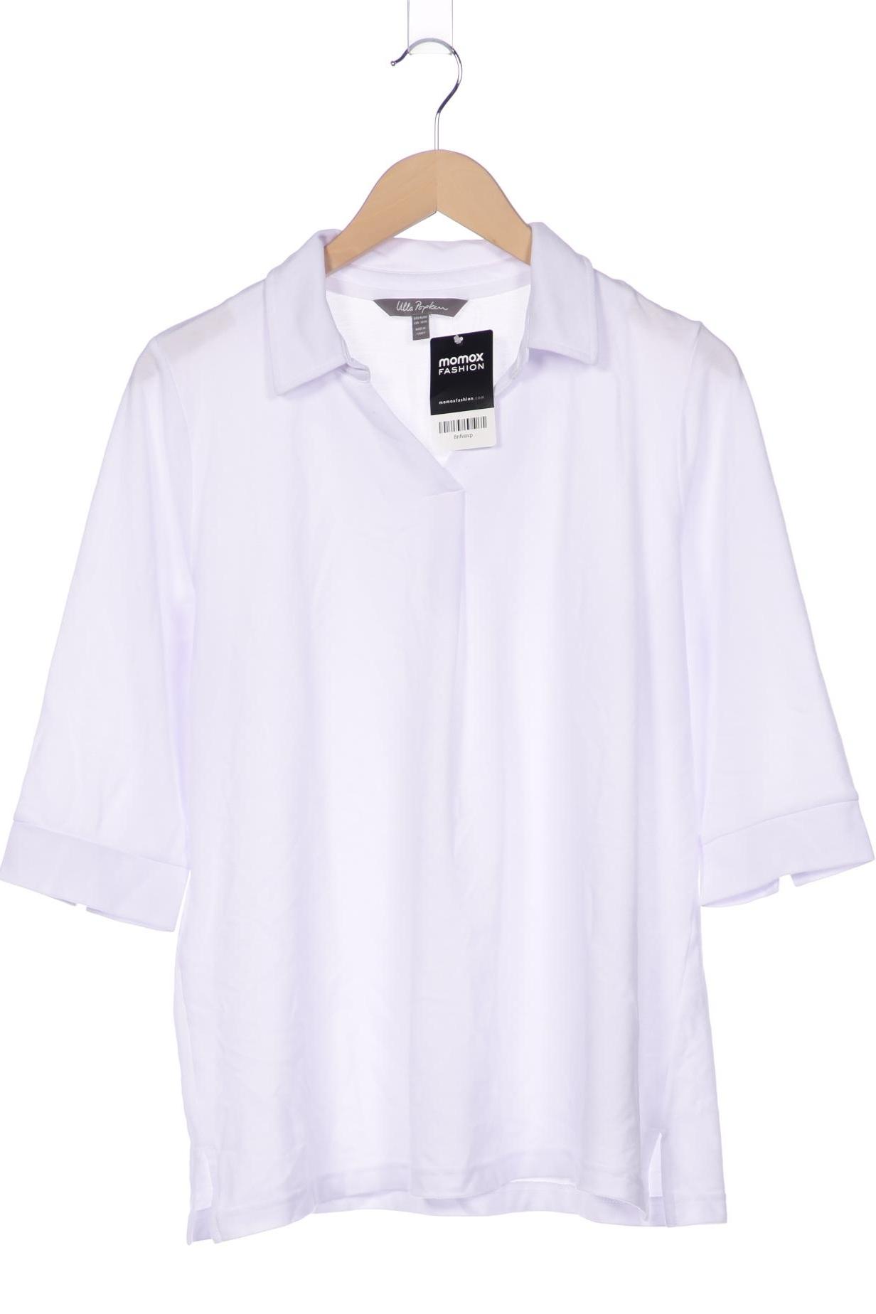 

Ulla Popken Damen Poloshirt, weiß, Gr. 46