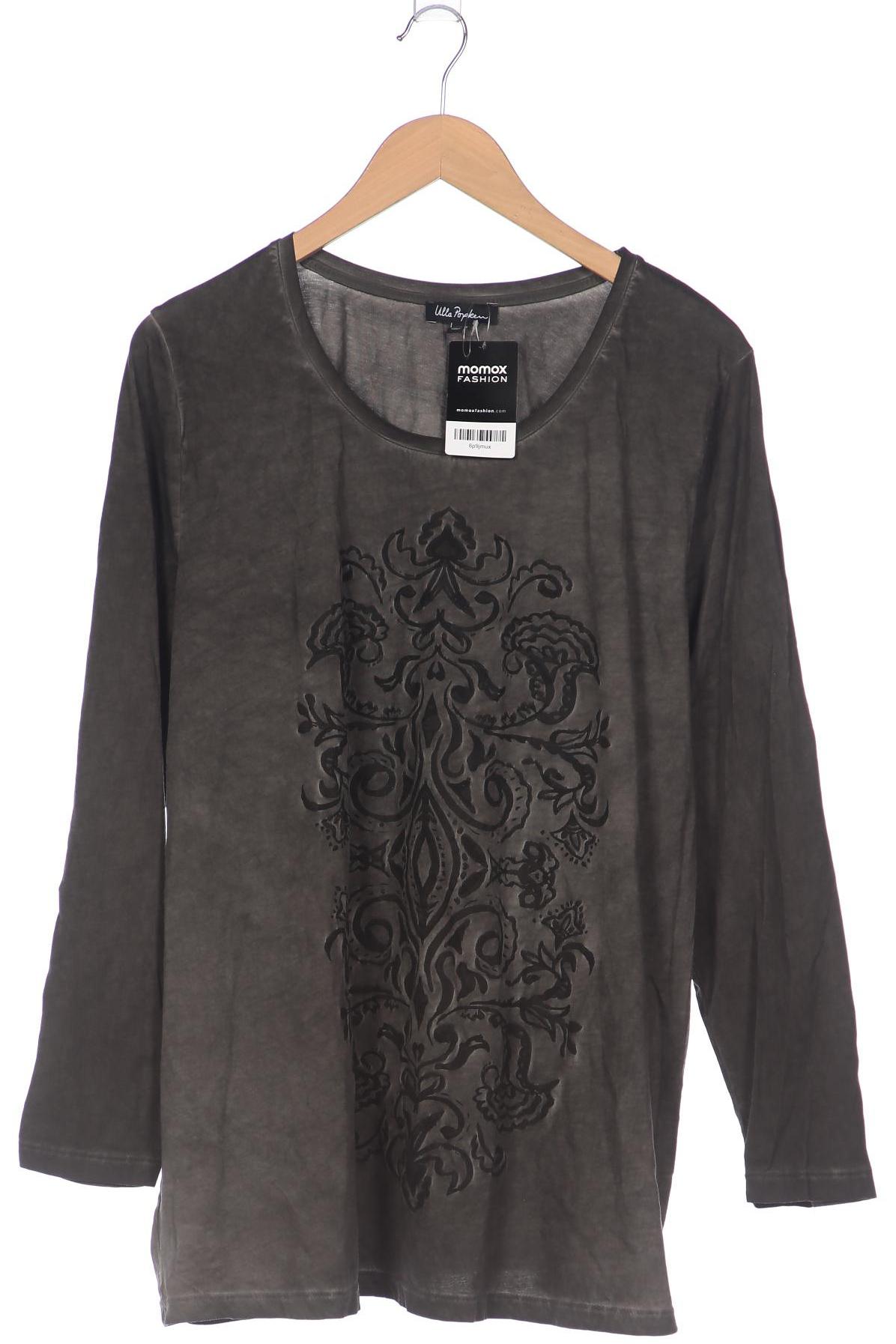 

Ulla Popken Damen Langarmshirt, grau, Gr. 50