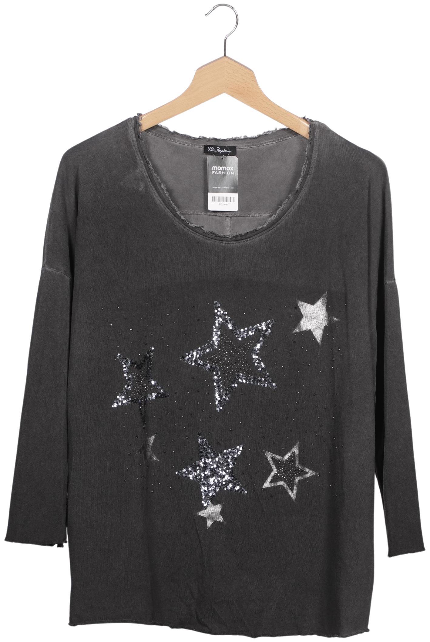 

Ulla Popken Damen Langarmshirt, grau, Gr. 50