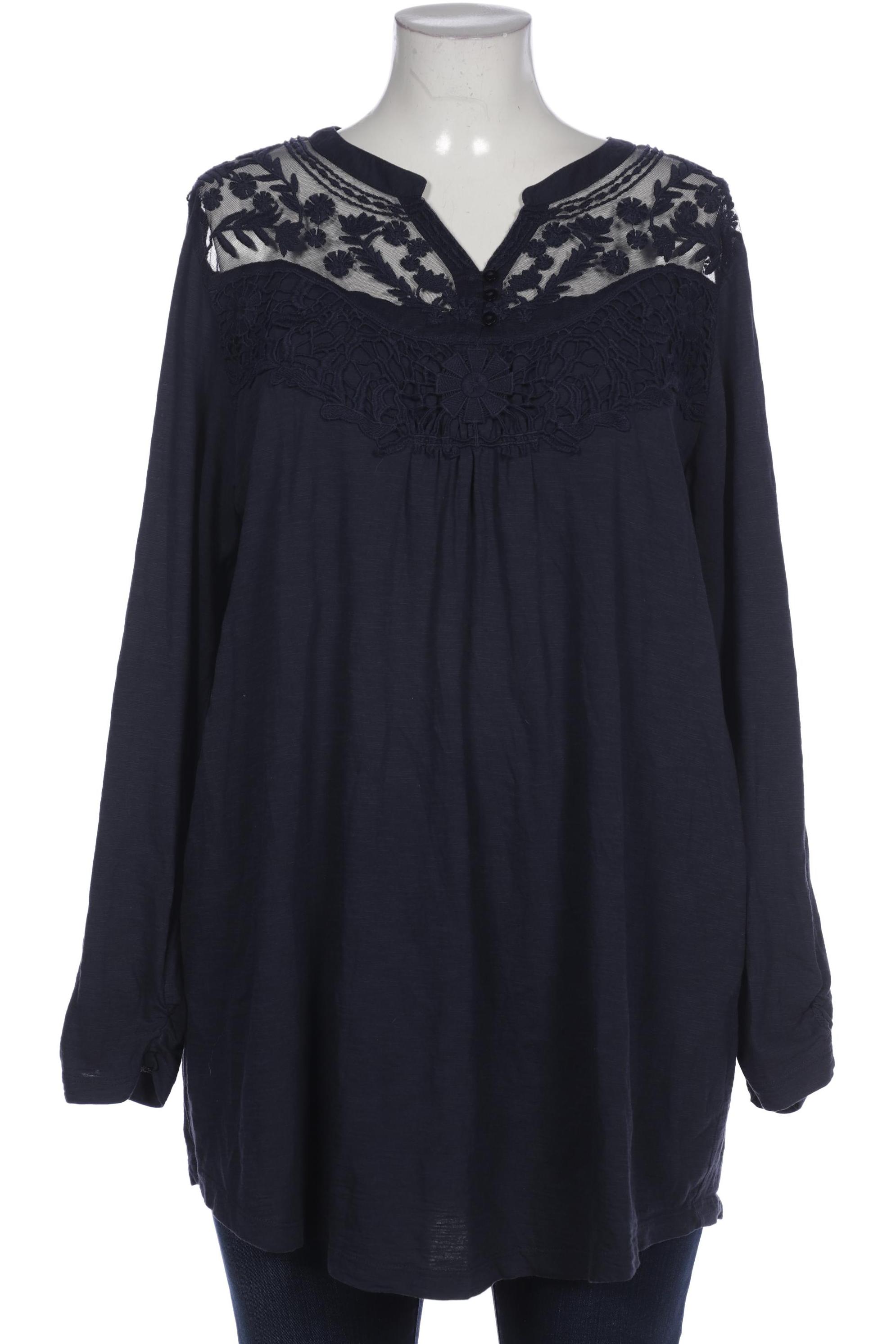 

Ulla Popken Damen Langarmshirt, marineblau, Gr. 46