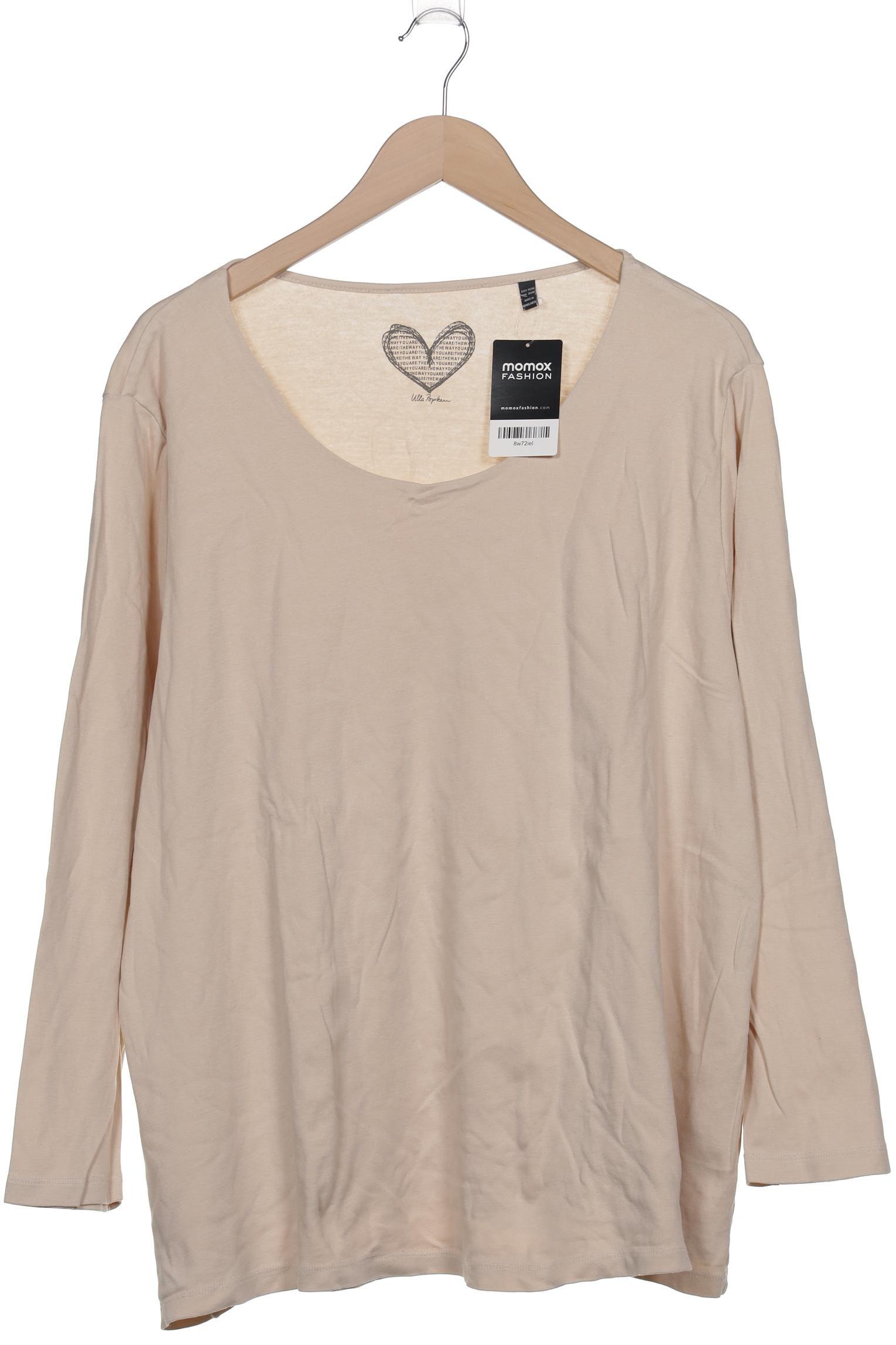 

Ulla Popken Damen Langarmshirt, beige, Gr. 54