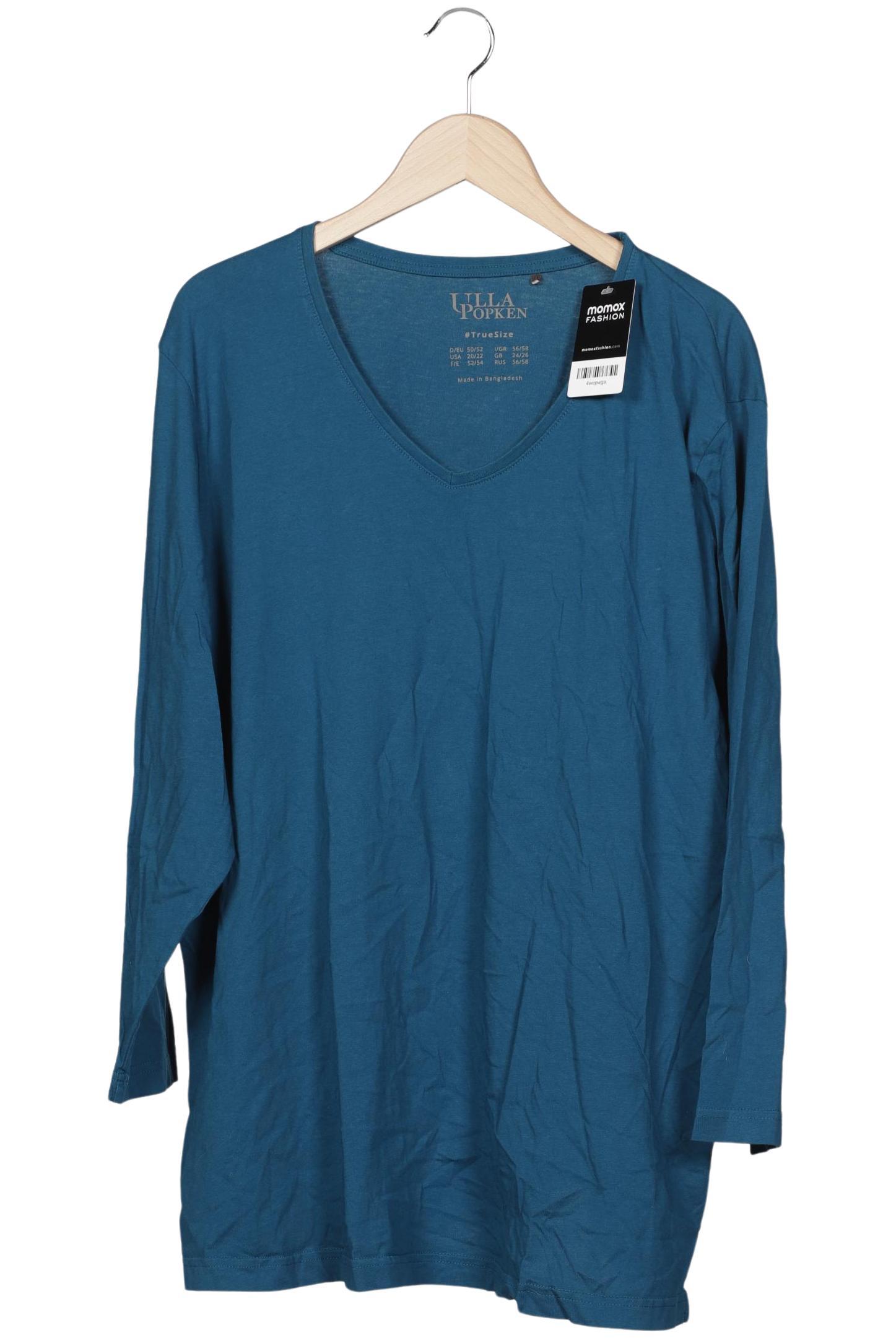 

Ulla Popken Damen Langarmshirt, türkis, Gr. 50