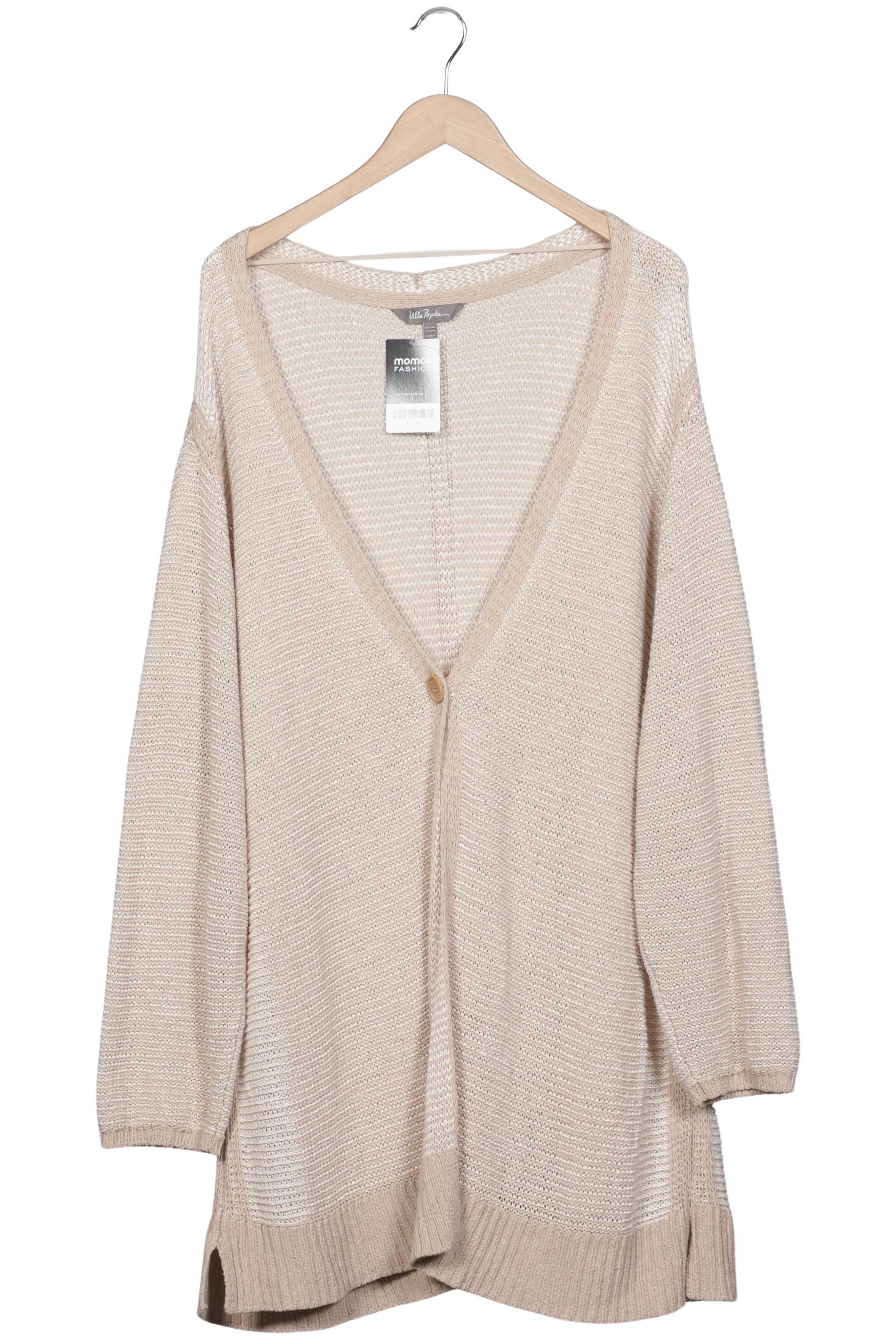 

Ulla Popken Damen Strickjacke, beige, Gr. 58