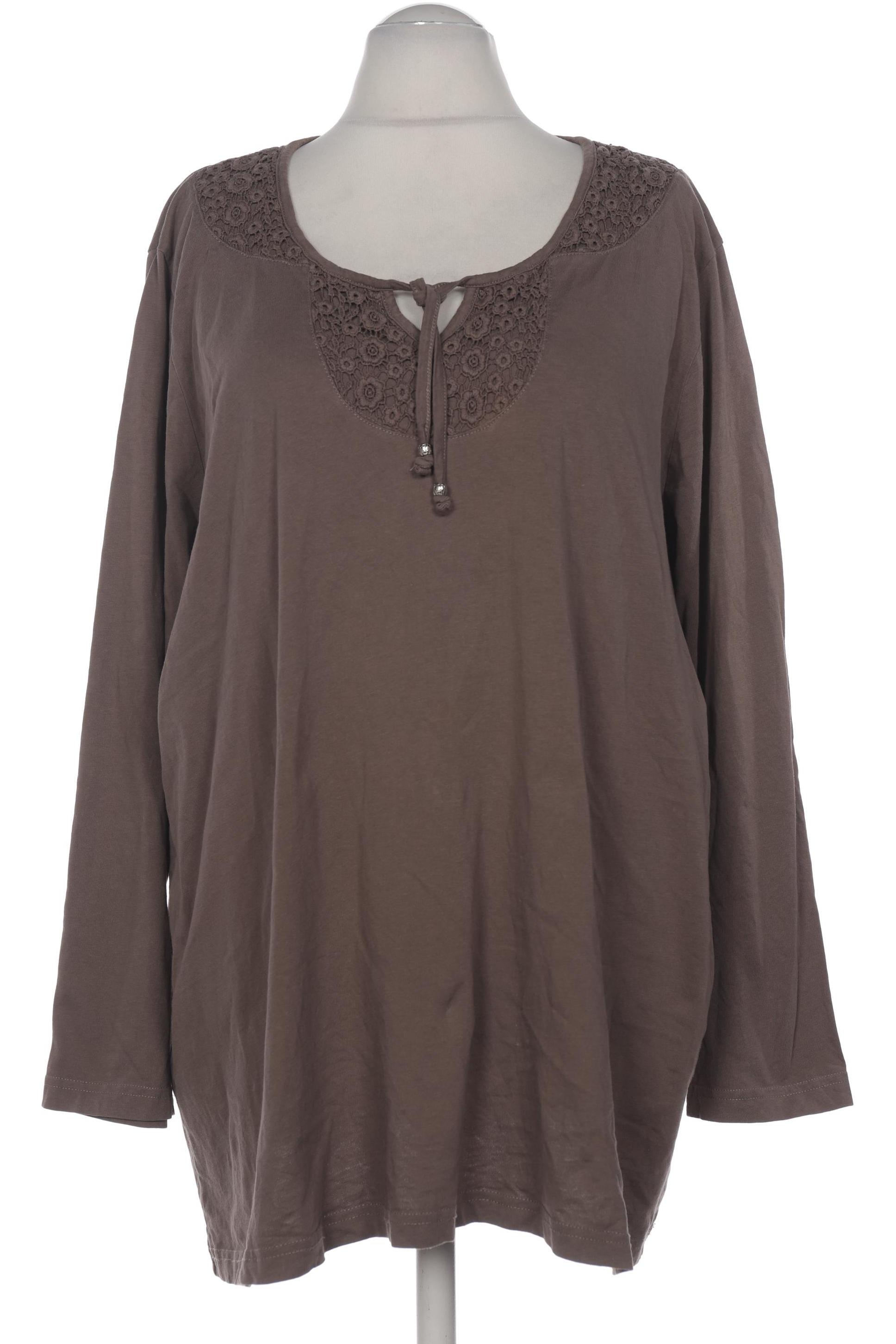 

Ulla Popken Damen Langarmshirt, braun, Gr. 54