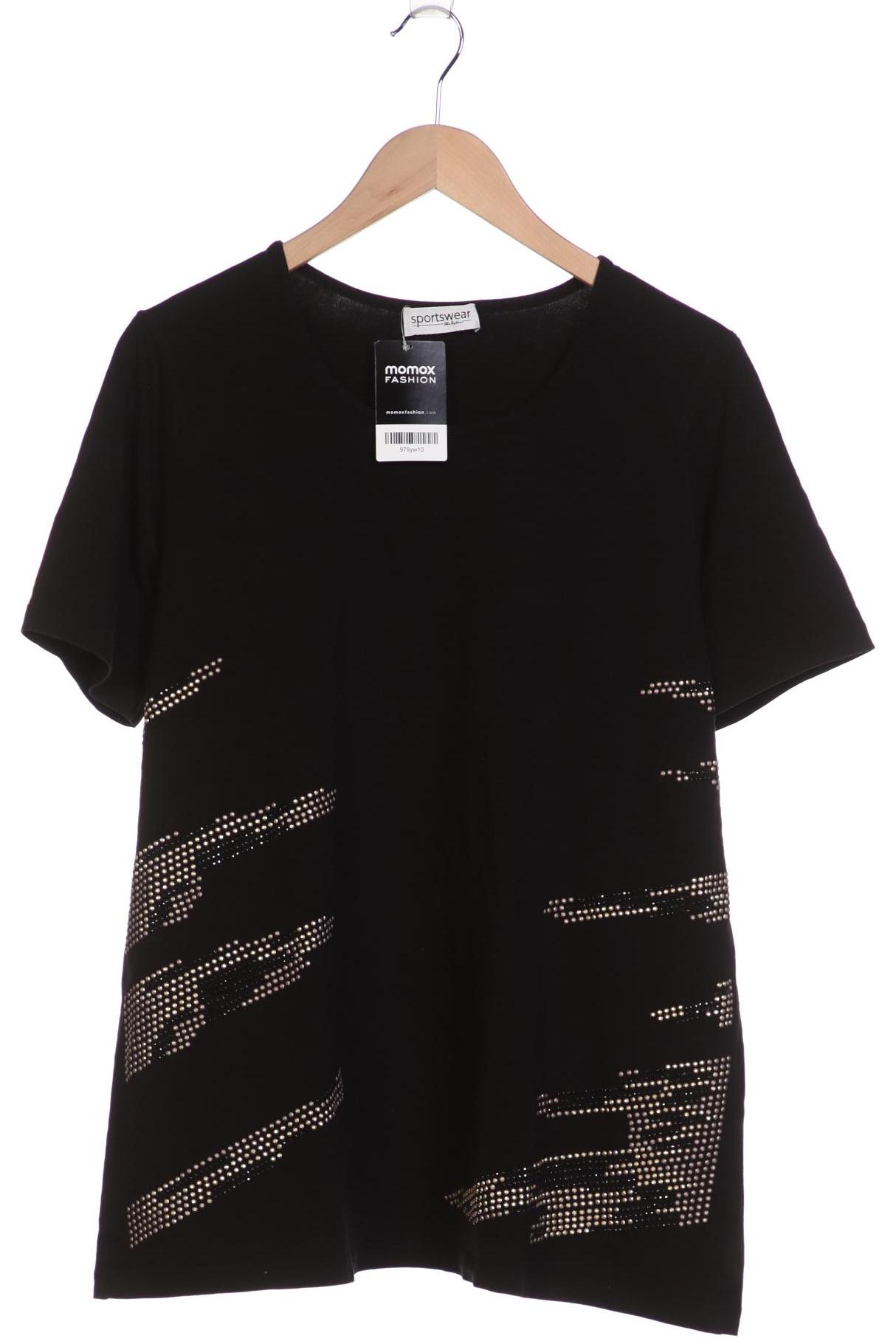 

Ulla Popken Damen T-Shirt, schwarz, Gr. 46