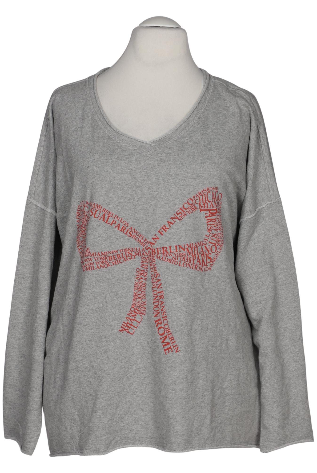 

Ulla Popken Damen Sweatshirt, grau, Gr. 54