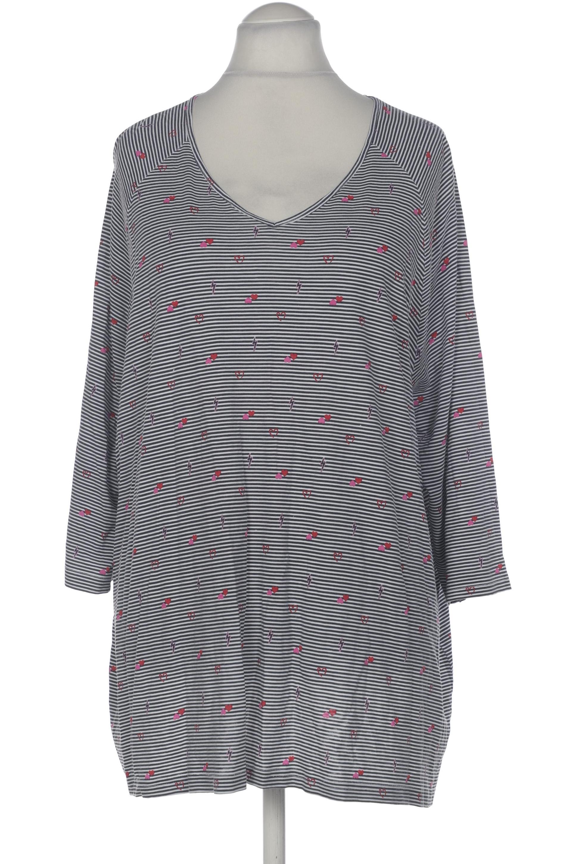 

Ulla Popken Damen Langarmshirt, grau, Gr. 52
