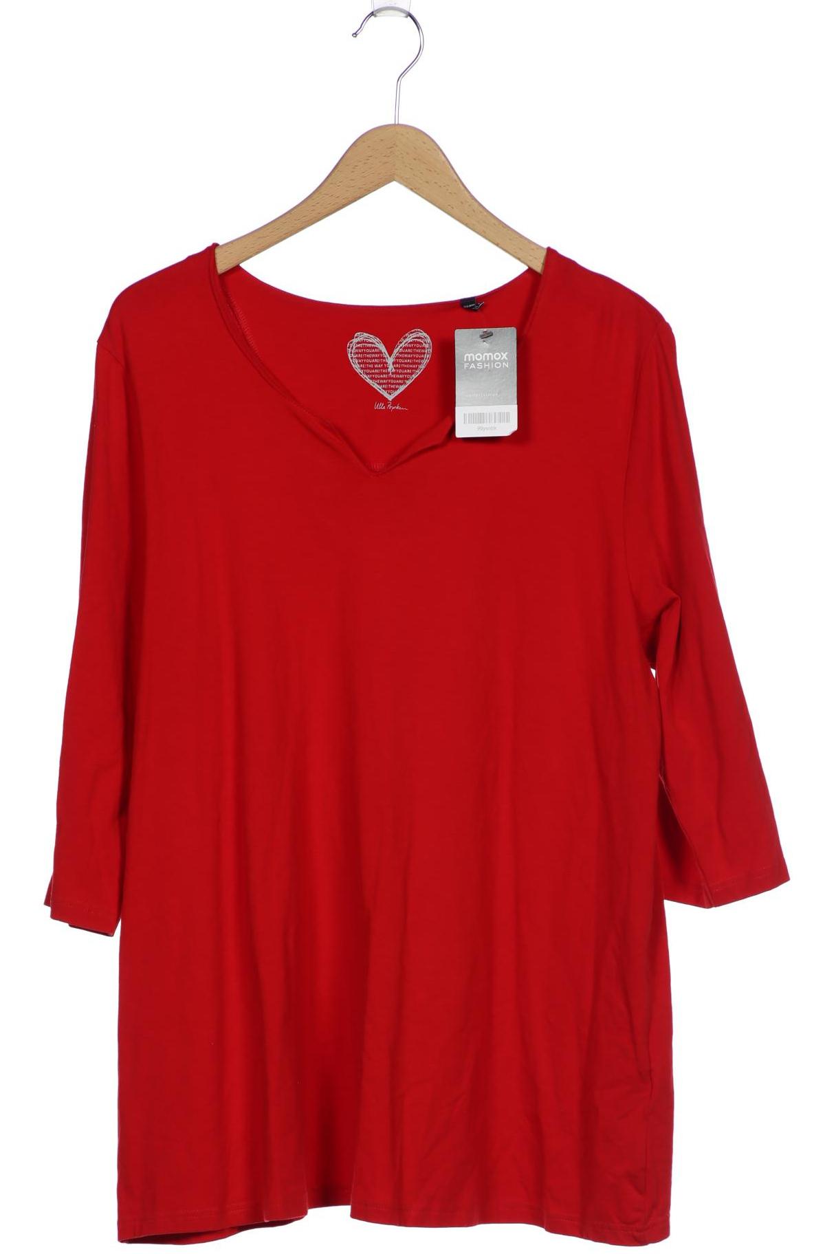 

Ulla Popken Damen Langarmshirt, rot