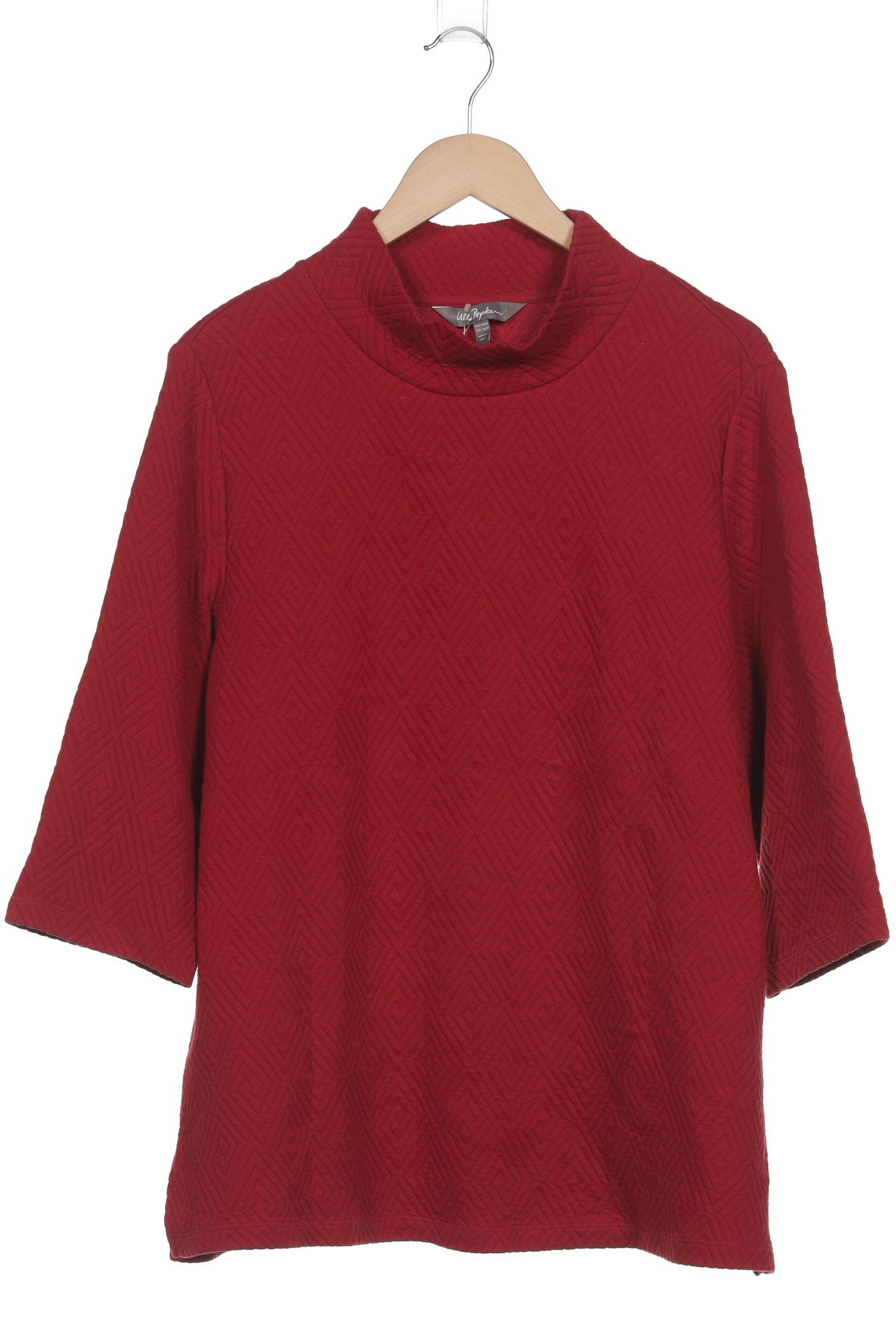 

Ulla Popken Damen Langarmshirt, bordeaux, Gr. 46