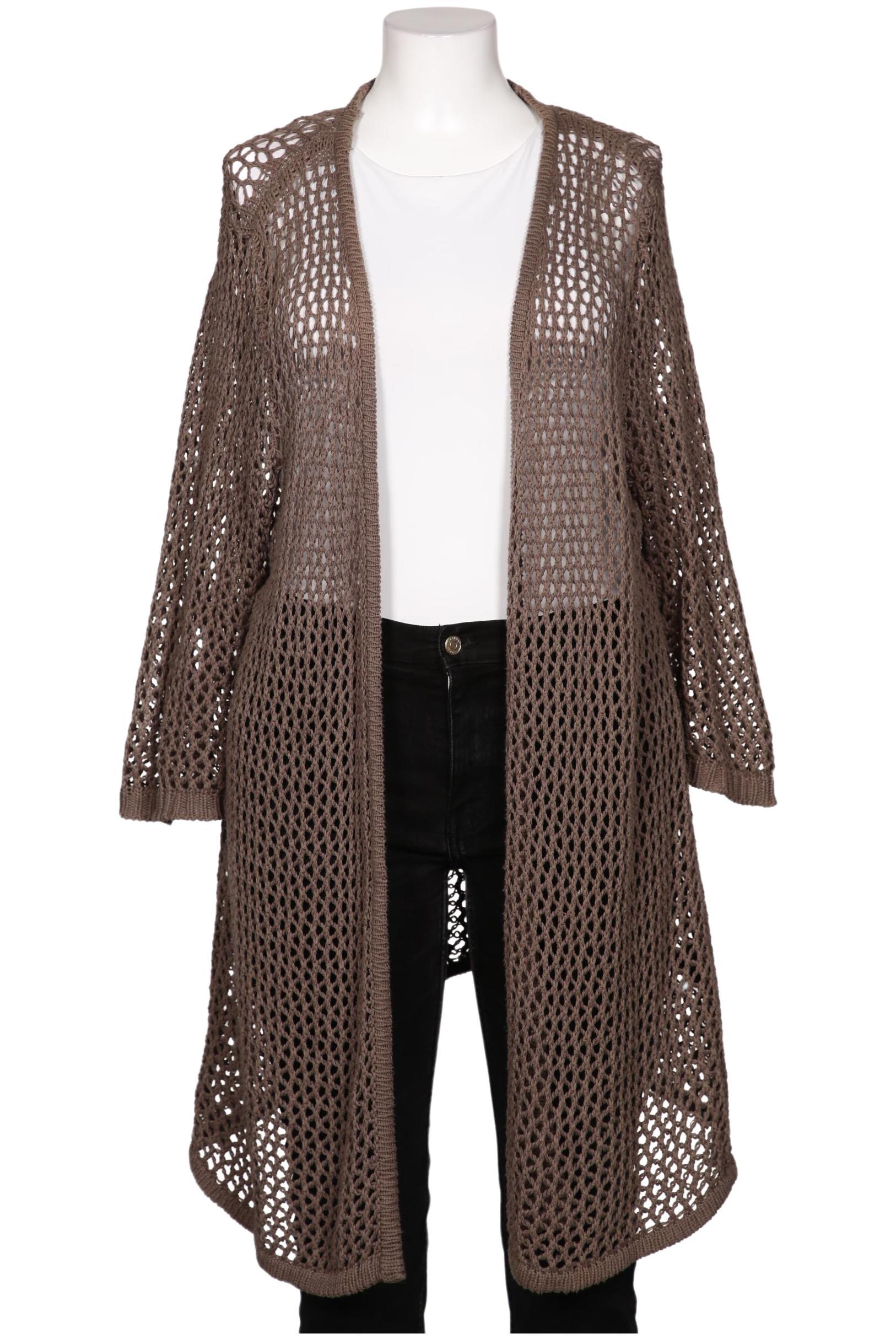 

Ulla Popken Damen Strickjacke, grau, Gr. 46