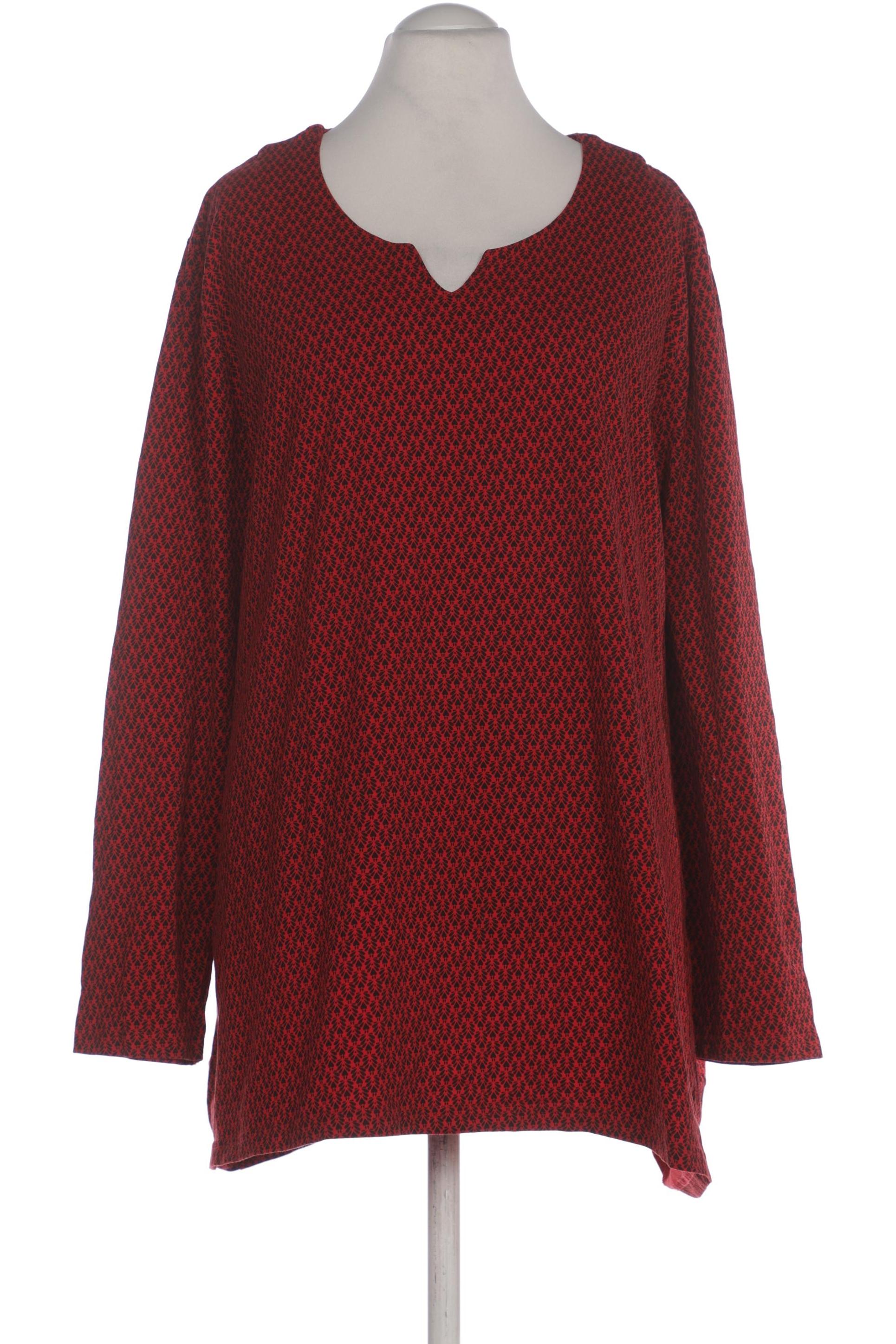 

Ulla Popken Damen Langarmshirt, rot, Gr. 58