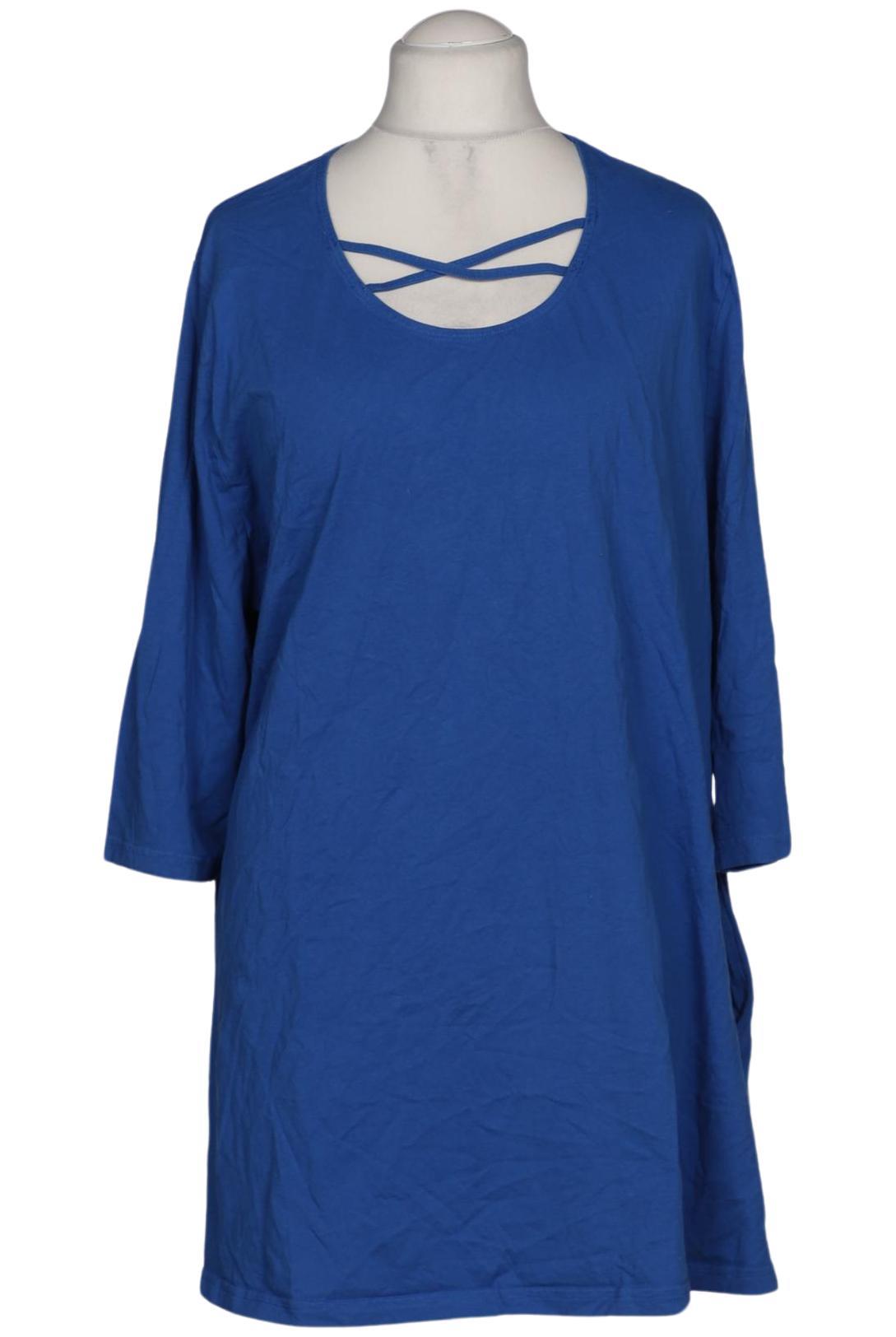 

Ulla Popken Damen Langarmshirt, blau, Gr. 58