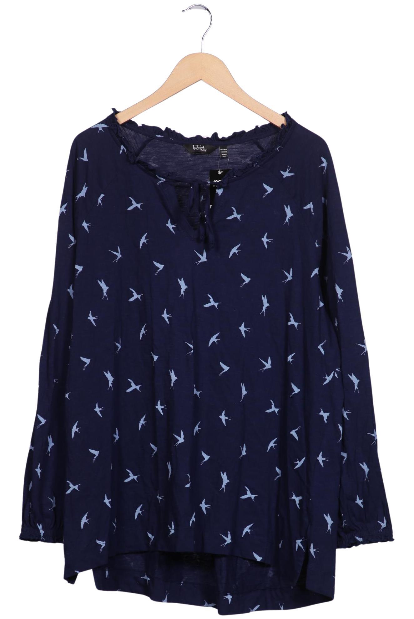 

Ulla Popken Damen Langarmshirt, marineblau, Gr. 50