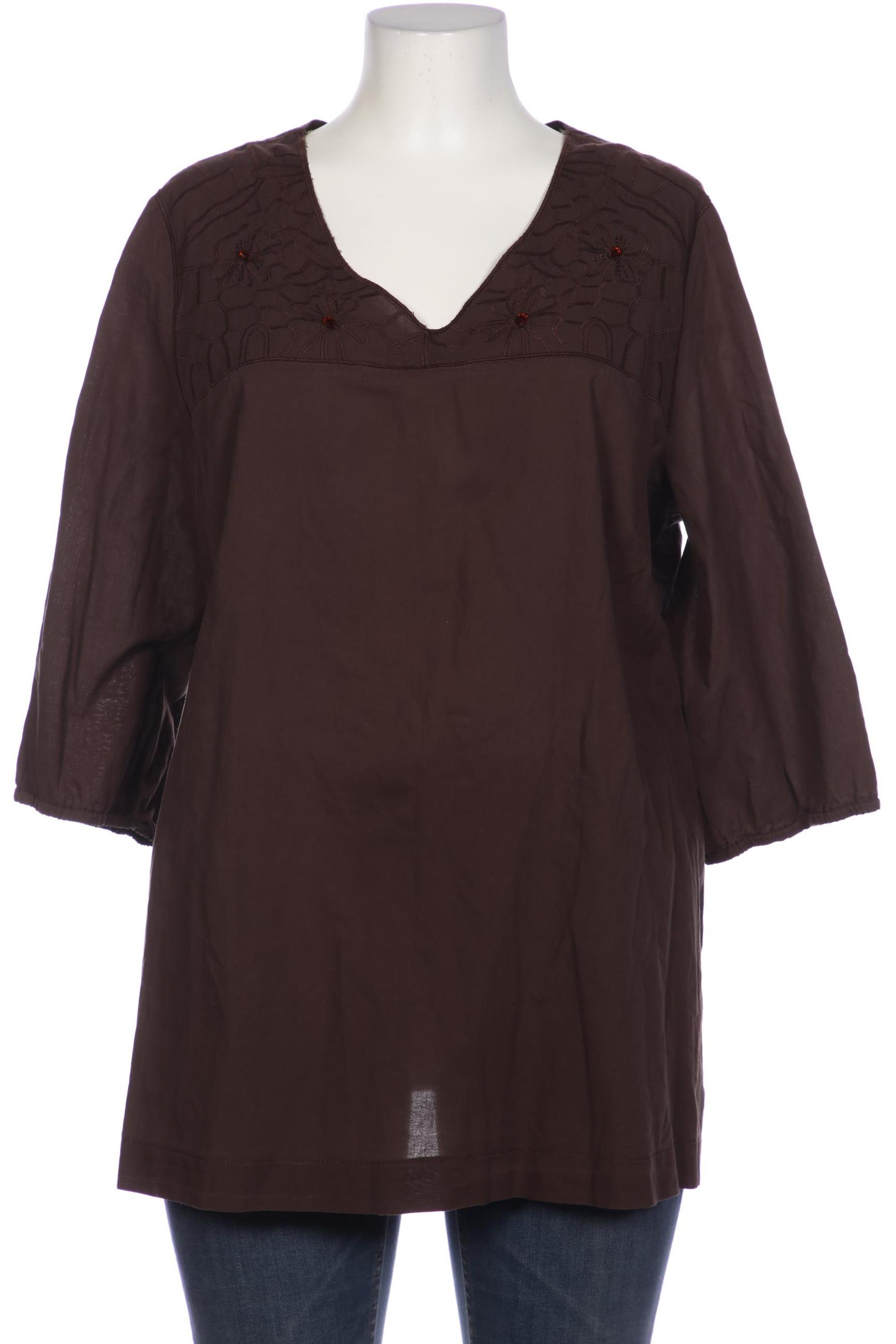 

Ulla Popken Damen Bluse, braun, Gr. 46