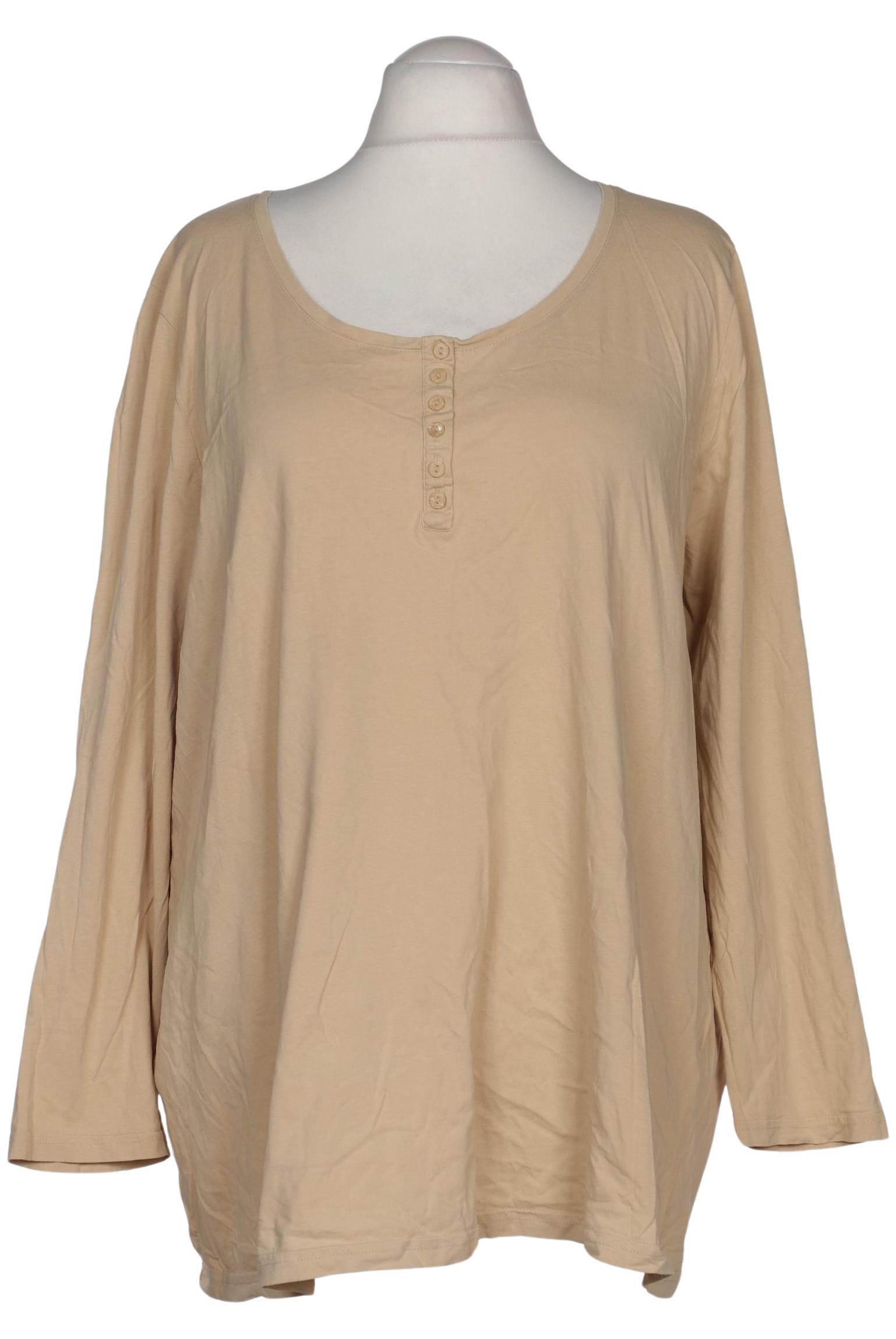 

Ulla Popken Damen Langarmshirt, beige, Gr. 54