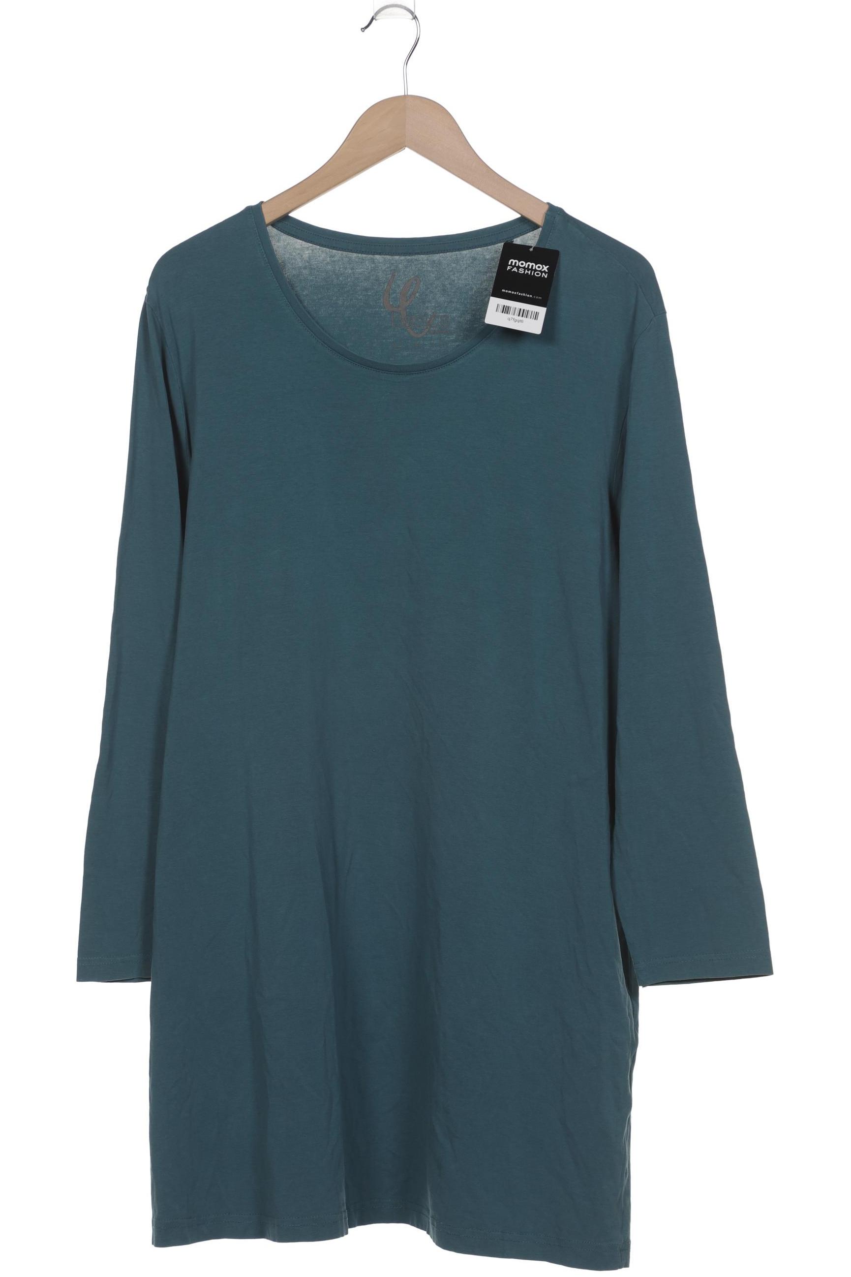 

Ulla Popken Damen Langarmshirt, türkis, Gr. 50