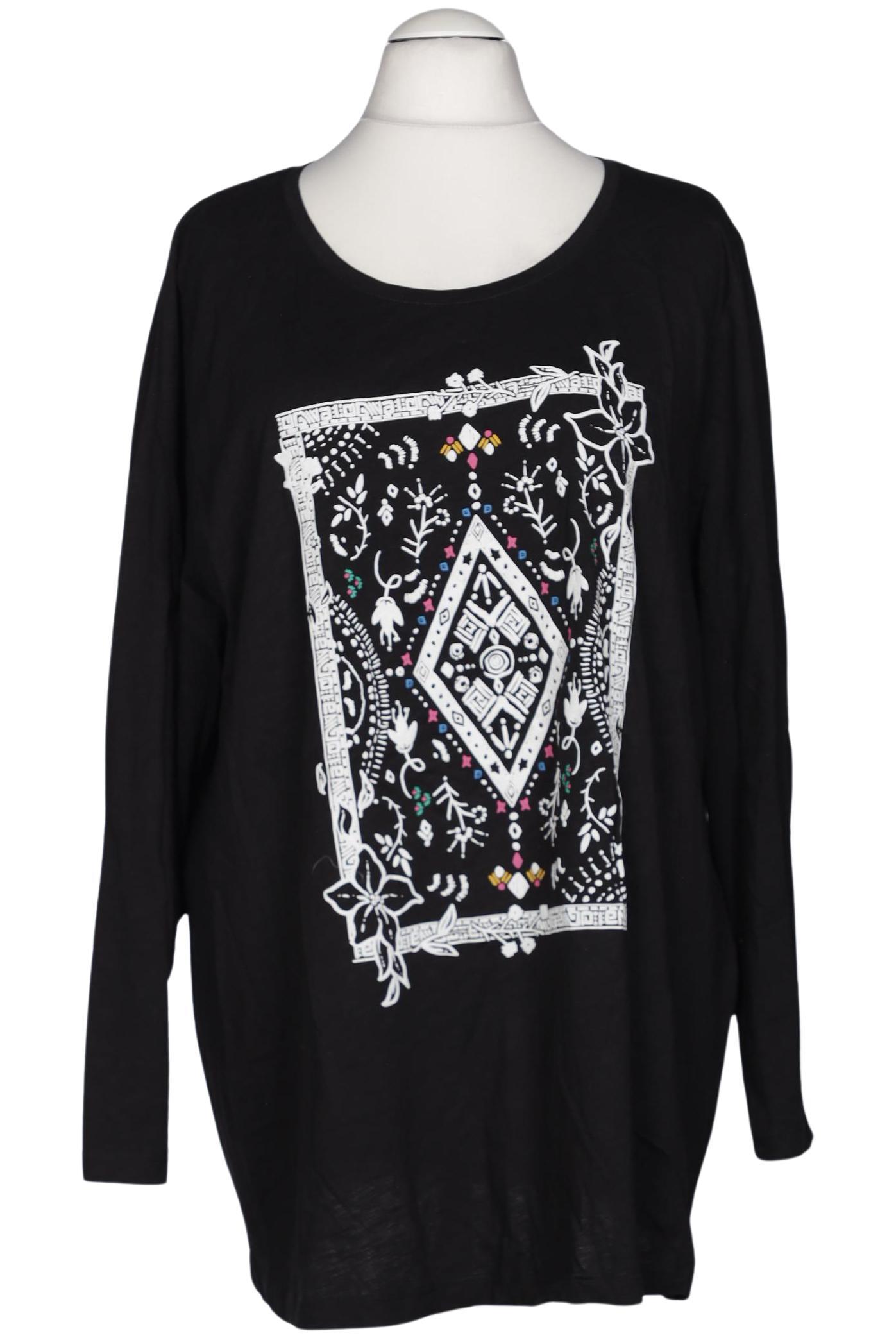 

Ulla Popken Damen Langarmshirt, schwarz, Gr. 54