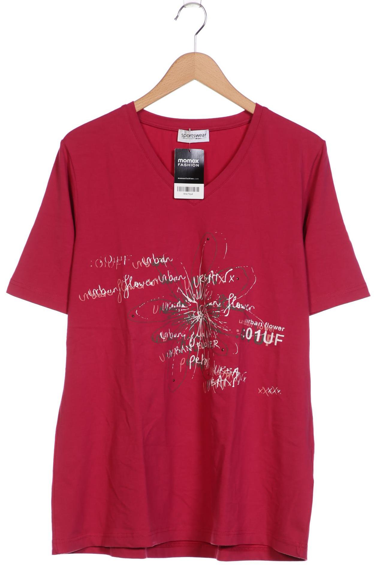 

Ulla Popken Damen T-Shirt, rot, Gr. 46