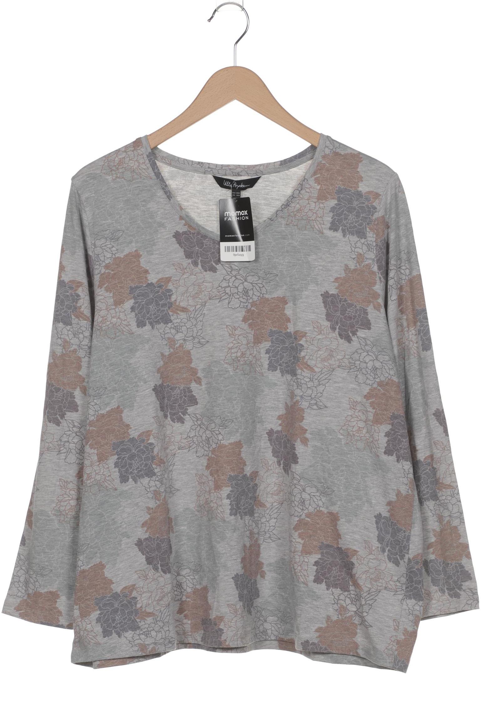 

Ulla Popken Damen Langarmshirt, grau, Gr. 46