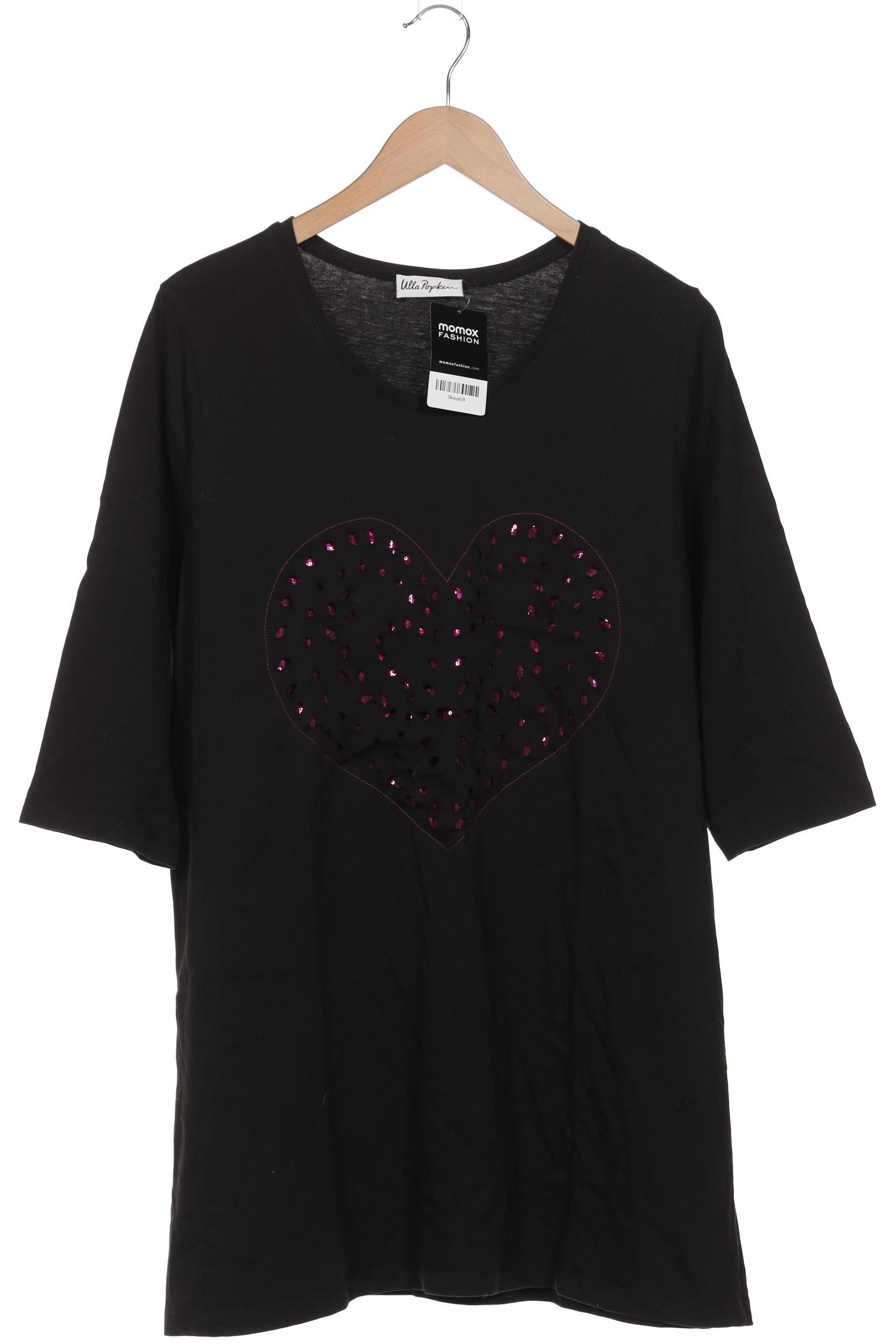 

Ulla Popken Damen T-Shirt, schwarz, Gr. 46