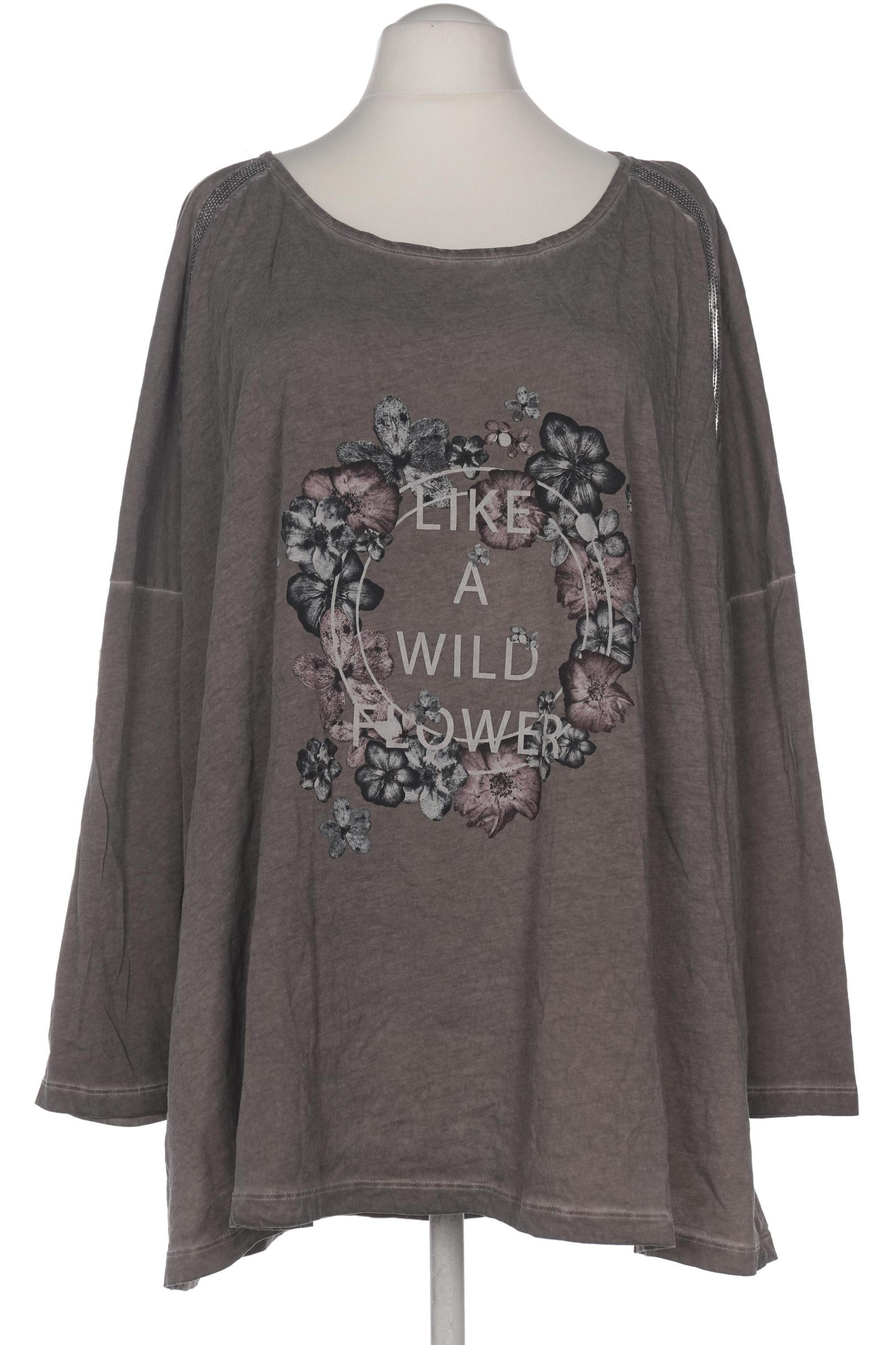 

Ulla Popken Damen Langarmshirt, braun, Gr. 58