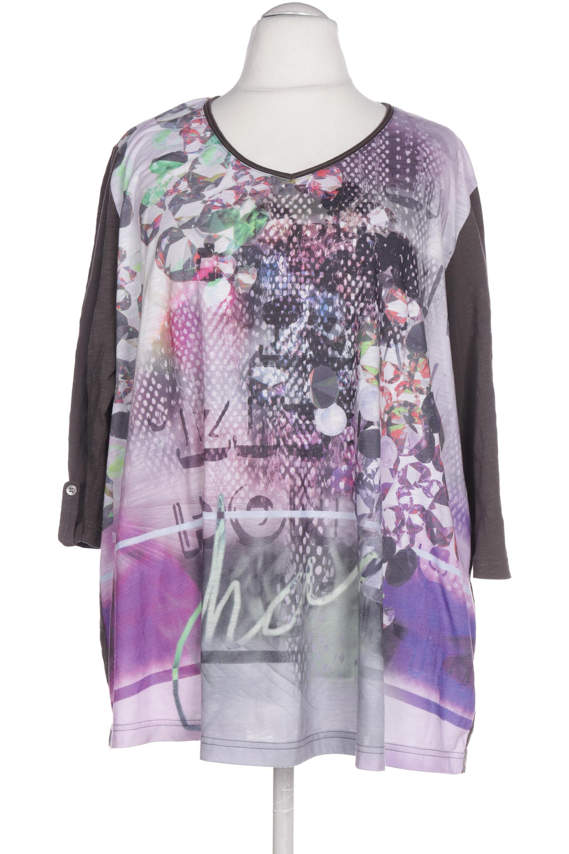 

Ulla Popken Damen Langarmshirt, grau, Gr. 54