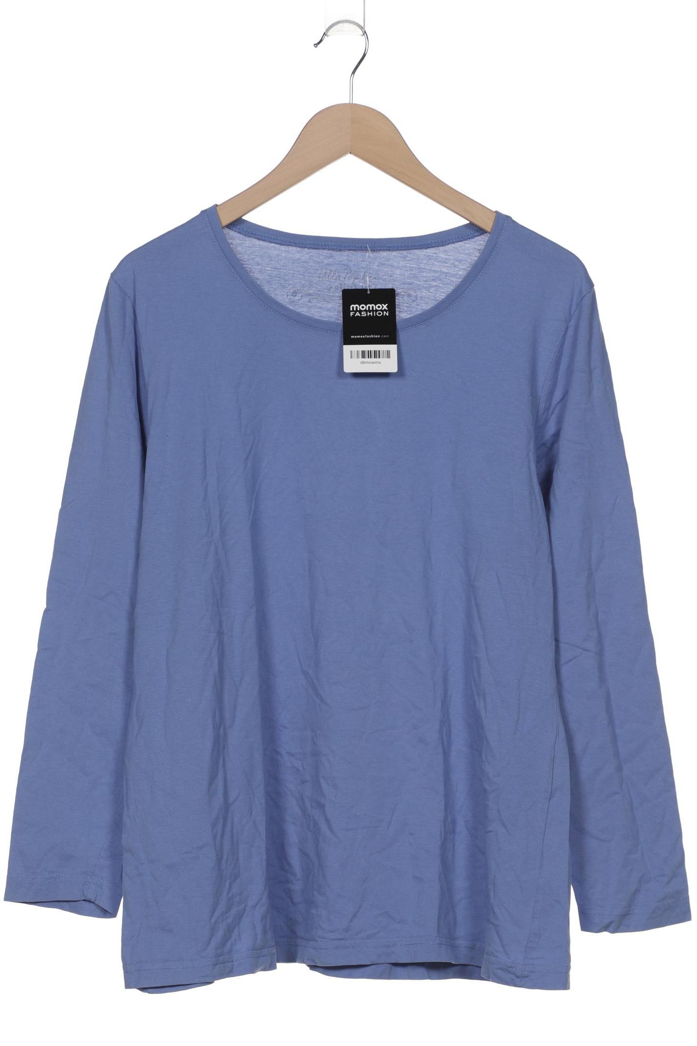 

Ulla Popken Damen Langarmshirt, blau, Gr. 46