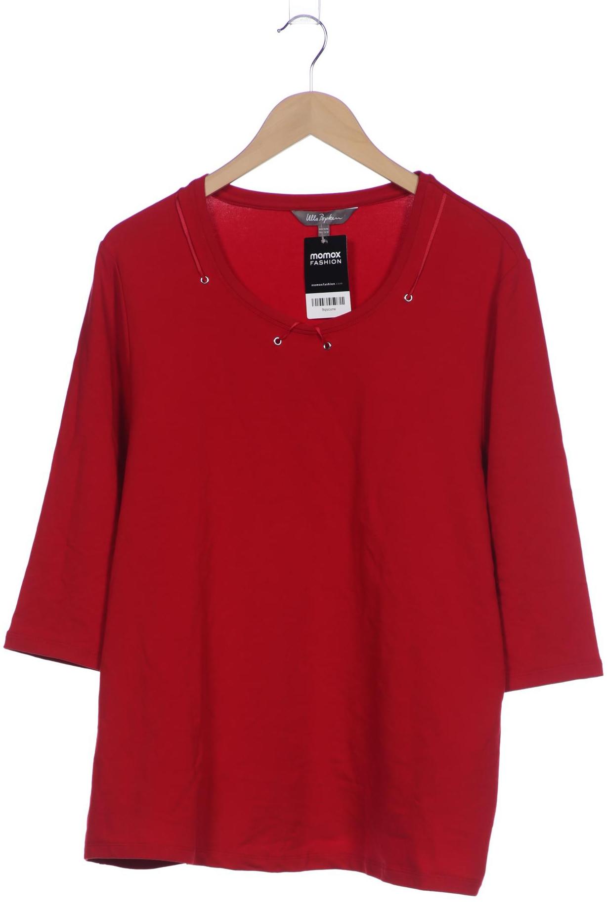 

Ulla Popken Damen Langarmshirt, rot, Gr. 46