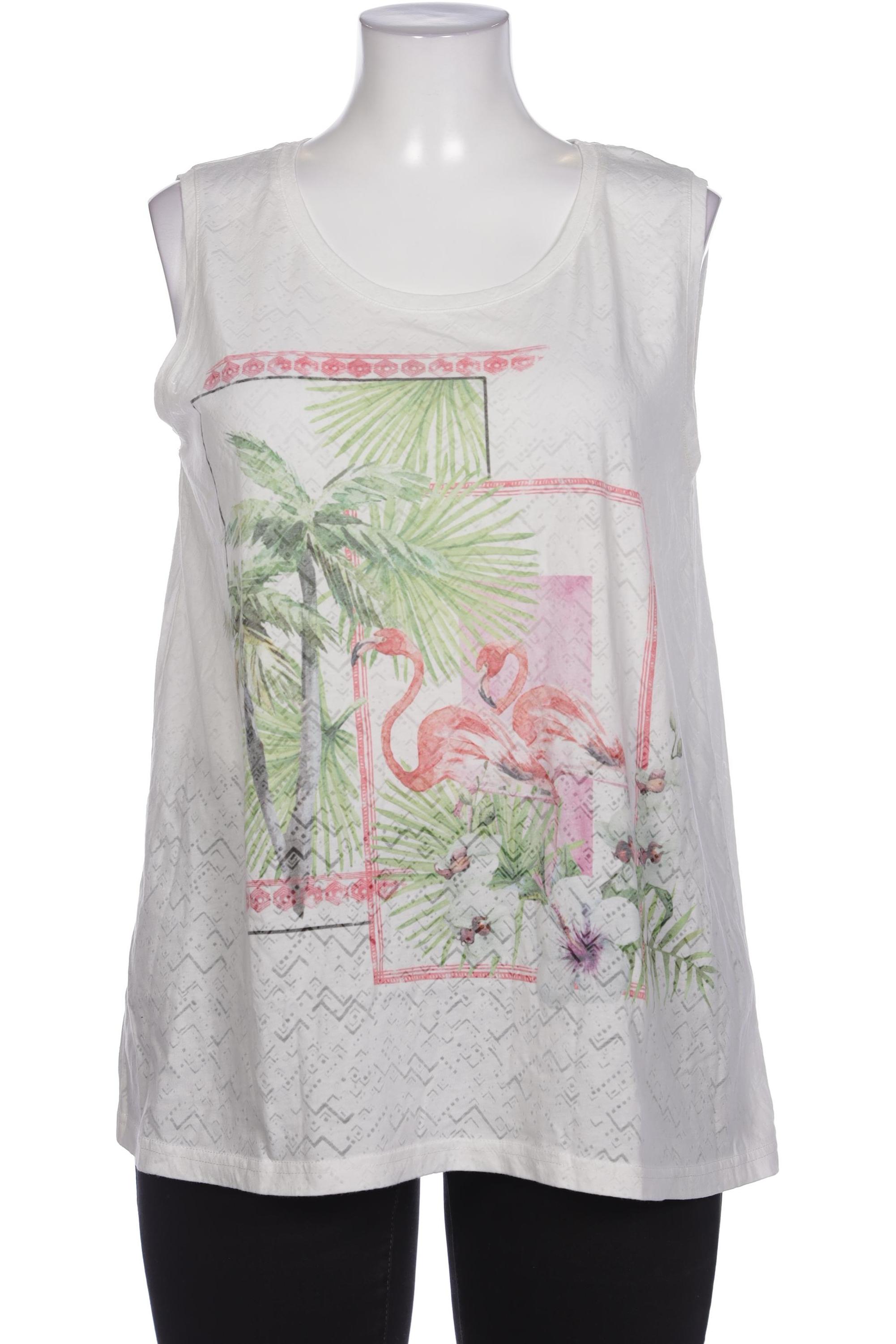 

Ulla Popken Damen Top, weiß, Gr. 46