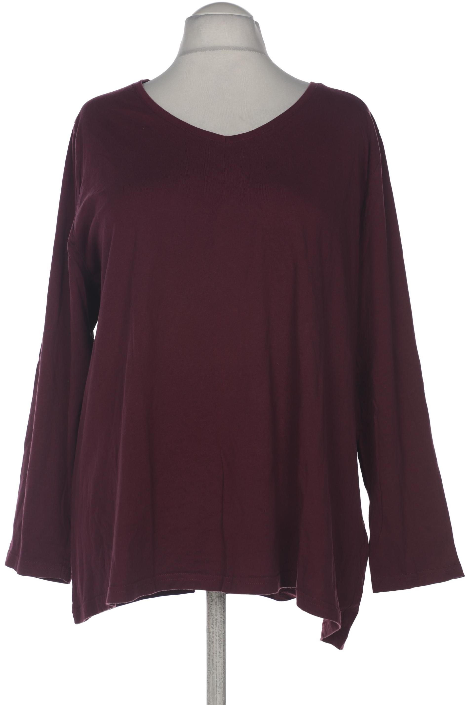 

Ulla Popken Damen Langarmshirt, bordeaux, Gr. 54