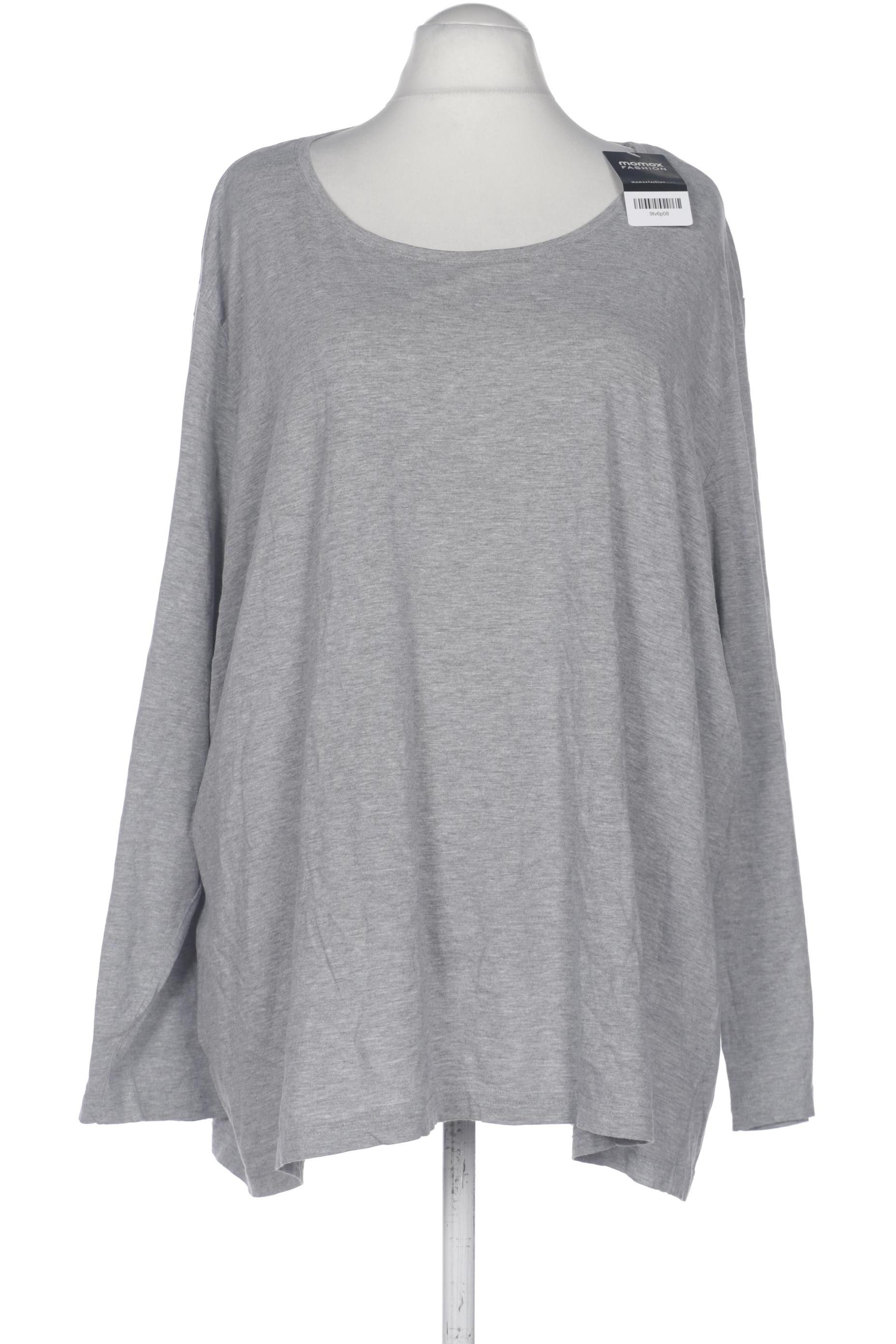 

Ulla Popken Damen Langarmshirt, grau, Gr. 62