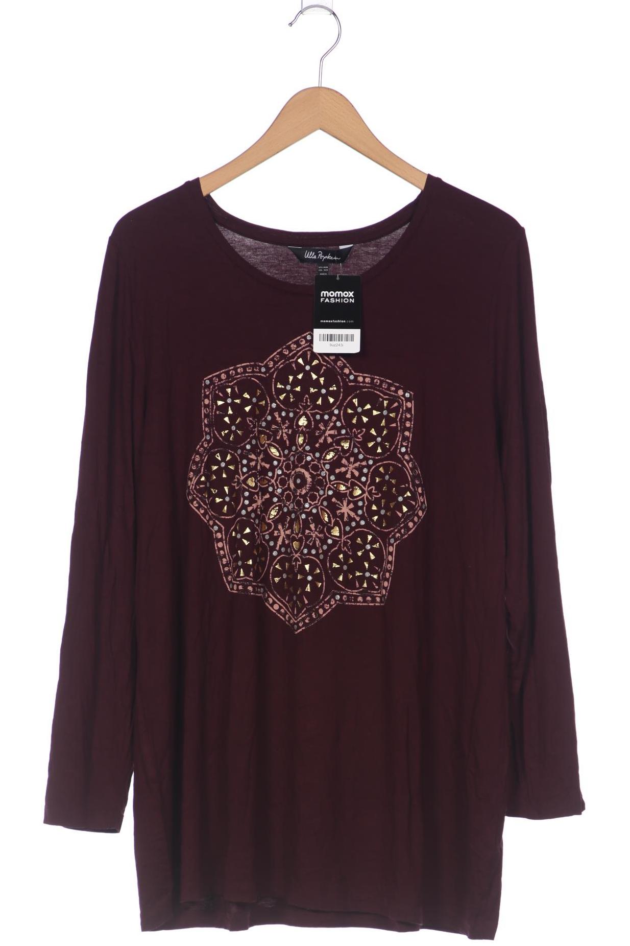 

Ulla Popken Damen Langarmshirt, bordeaux, Gr. 46